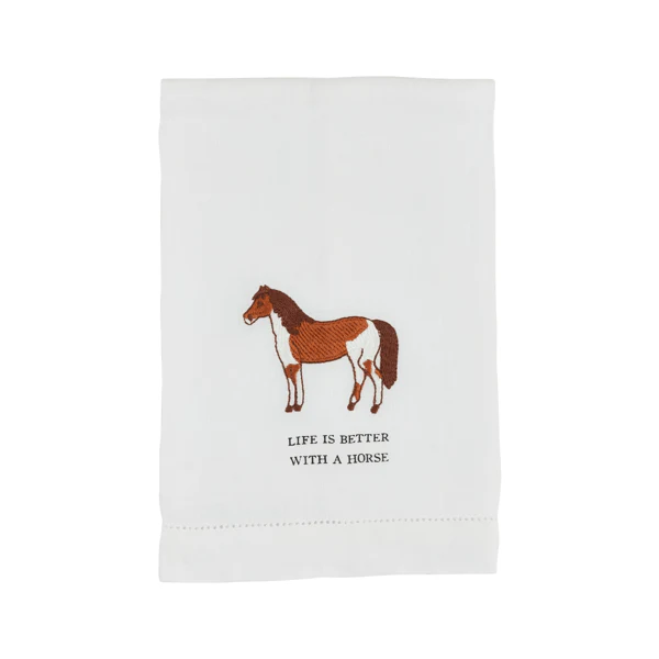 Horse Embroidered Towel