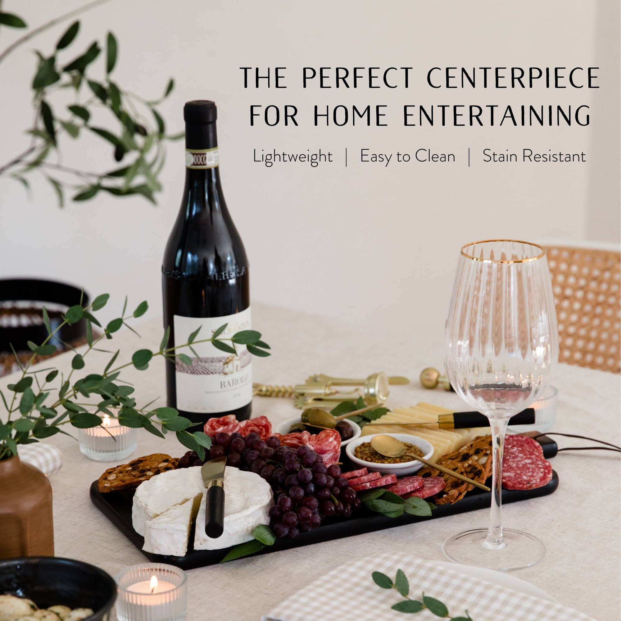 7 Piece Charcuterie Board Gift Set Starter Kit-Black - Image 6