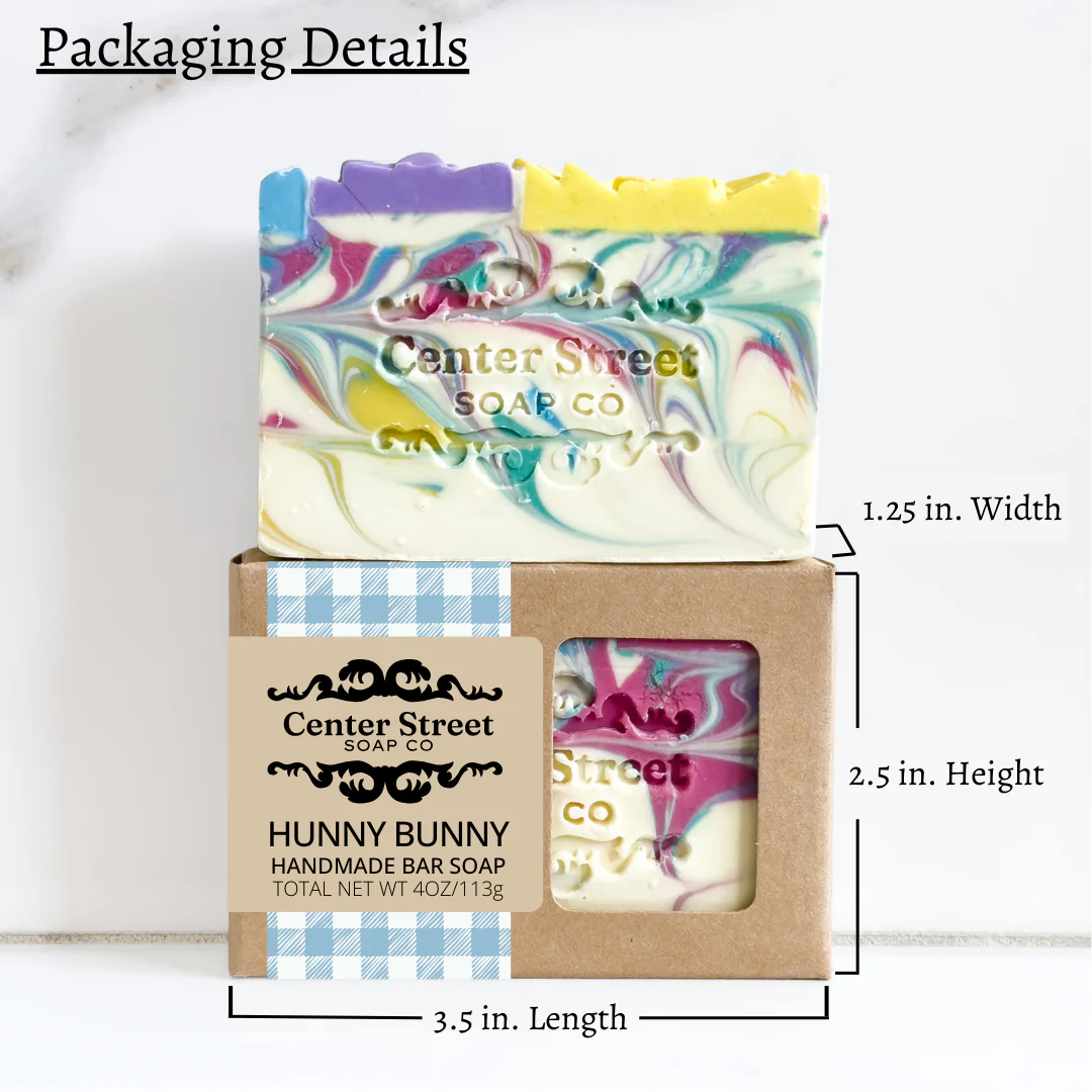 Hunny Bunny Easter Handmade Soap Bar - 4oz - Image 3