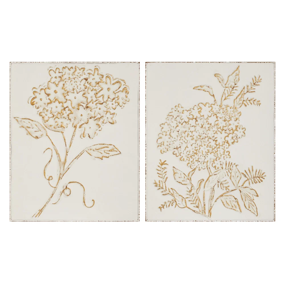 Hydrangea Stem Stamped Metal Wall Art - sold separately