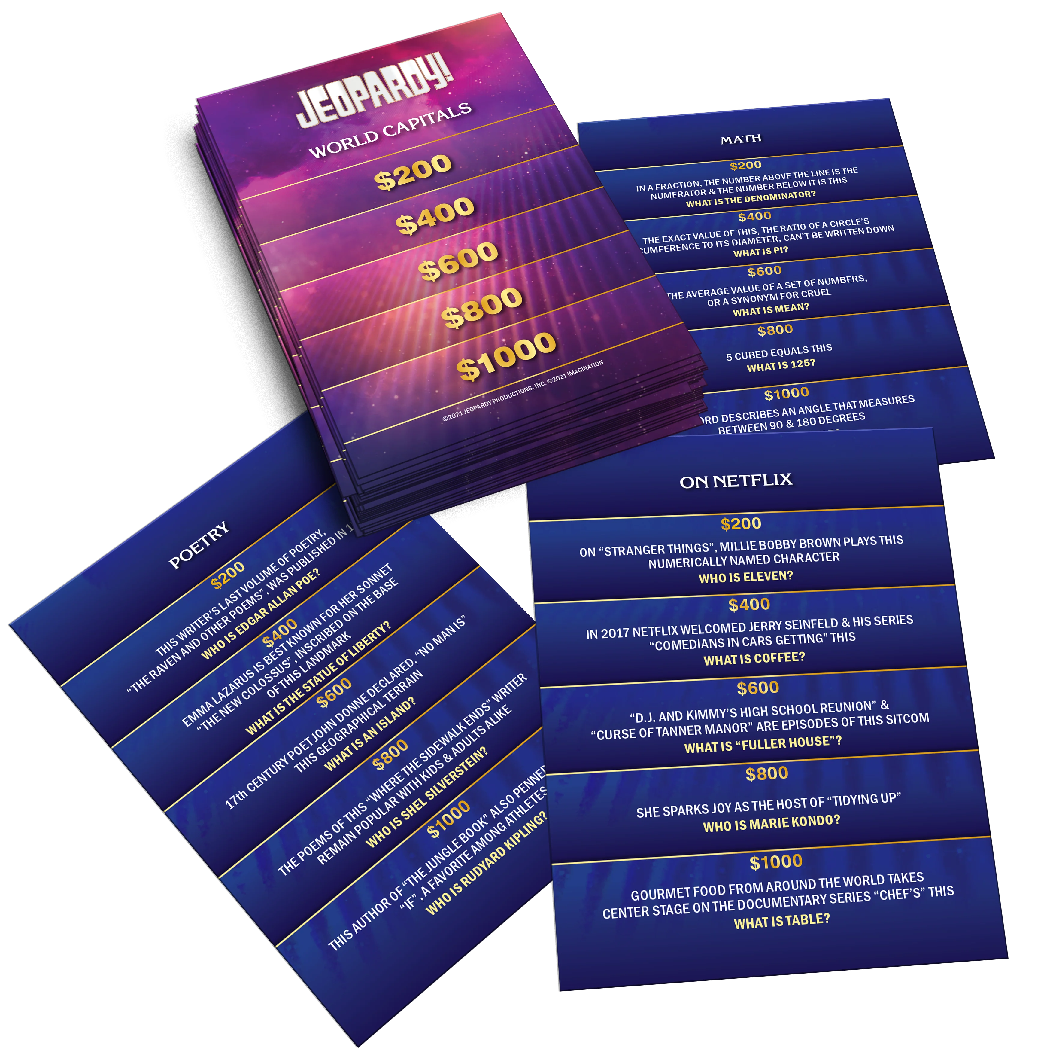 Jeopardy Jumbo Card Game - Image 5
