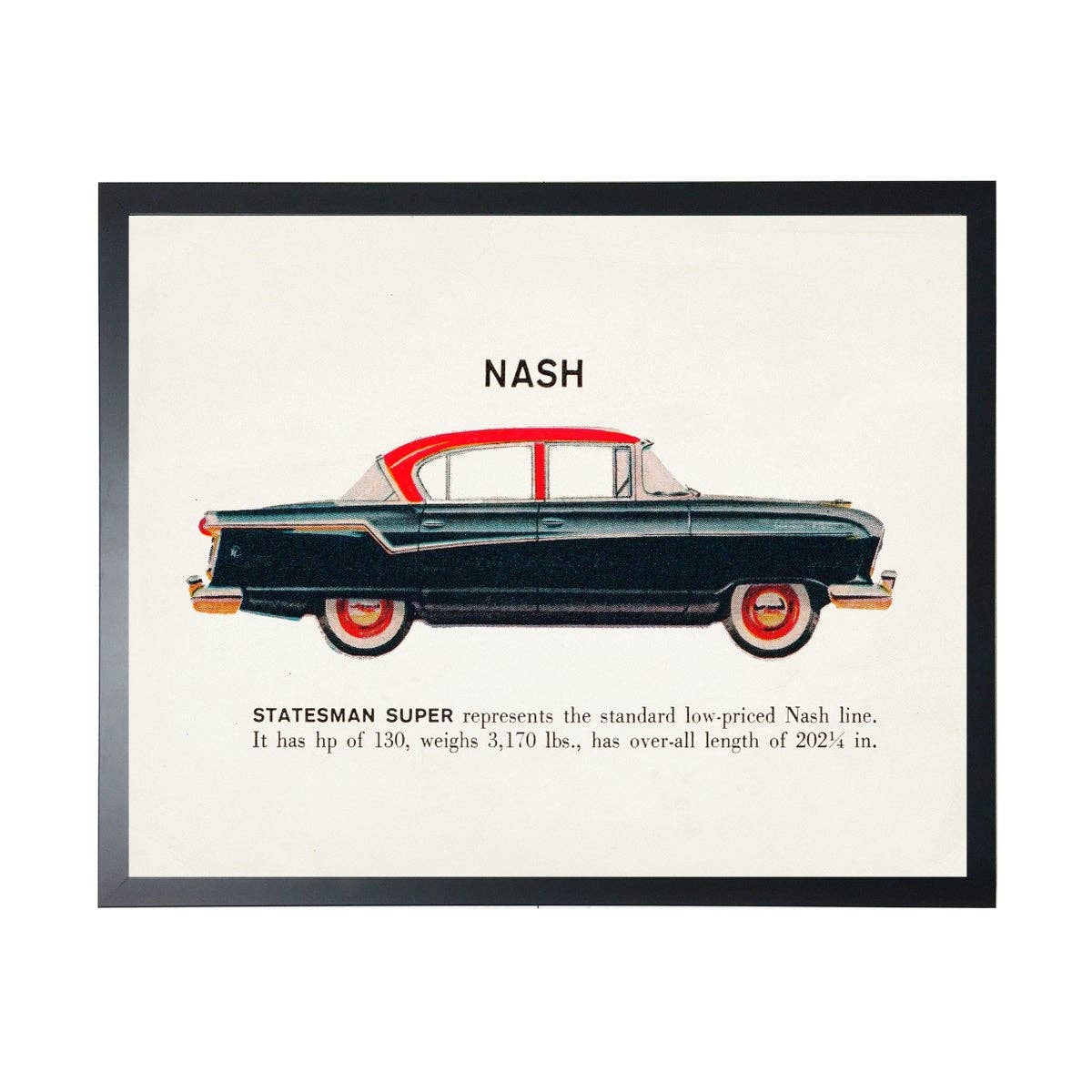 Individual Vintage Nash (Black) Car - Image 2