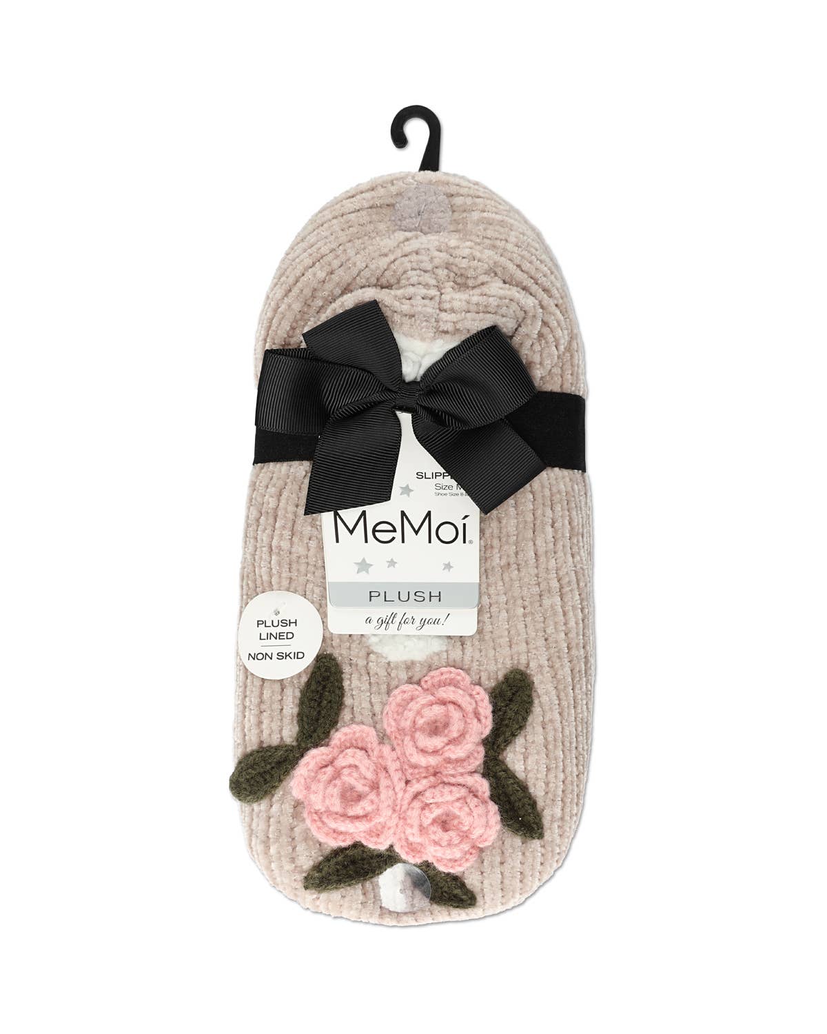Coming Up Roses Chenille Sherpa-Lined Slippers - Image 3