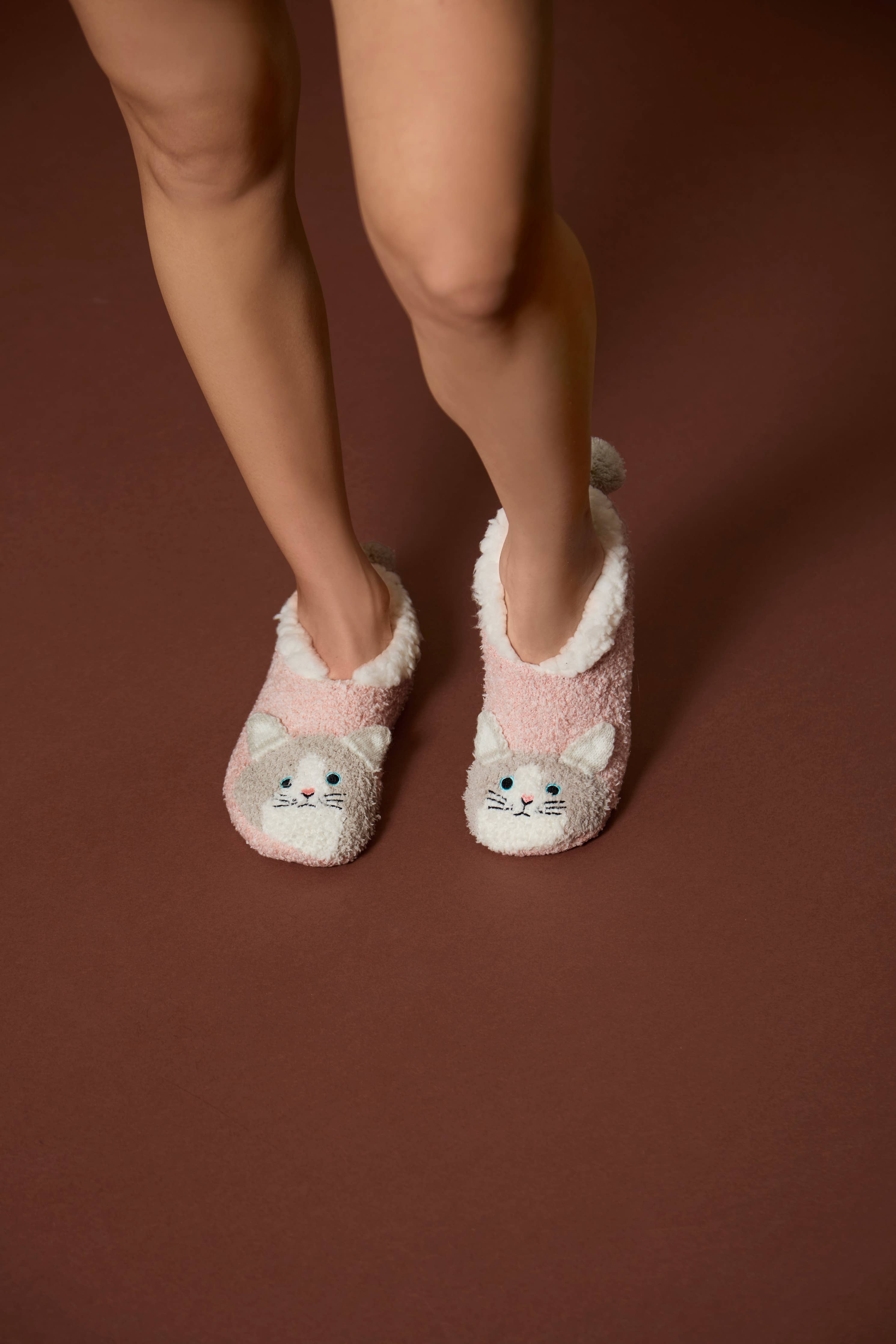 Memoi Kitty Embellished Plush Lined Slipper - Image 5