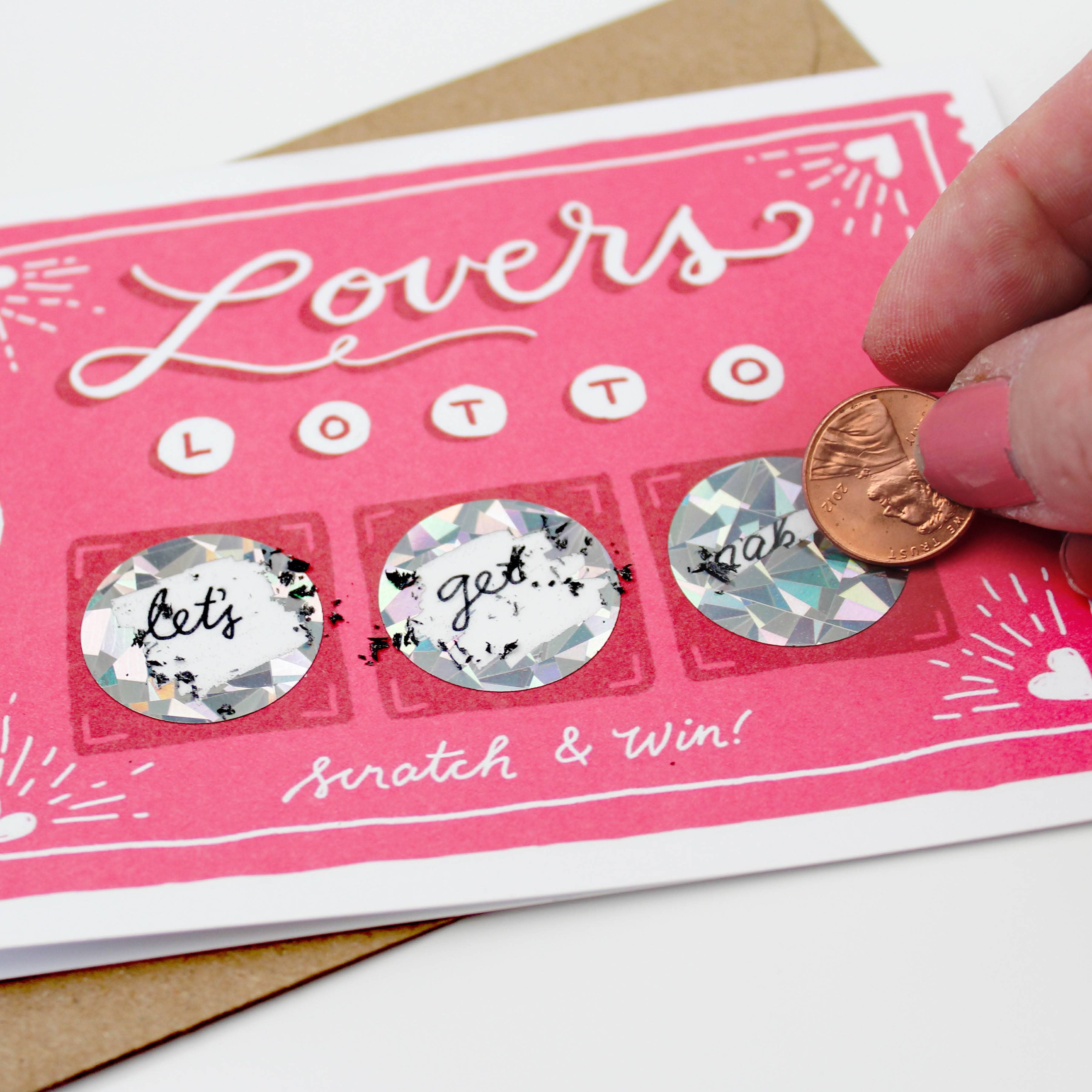 Scratch-off Card - Lovers Lotto - Love/Anniversary - Image 3