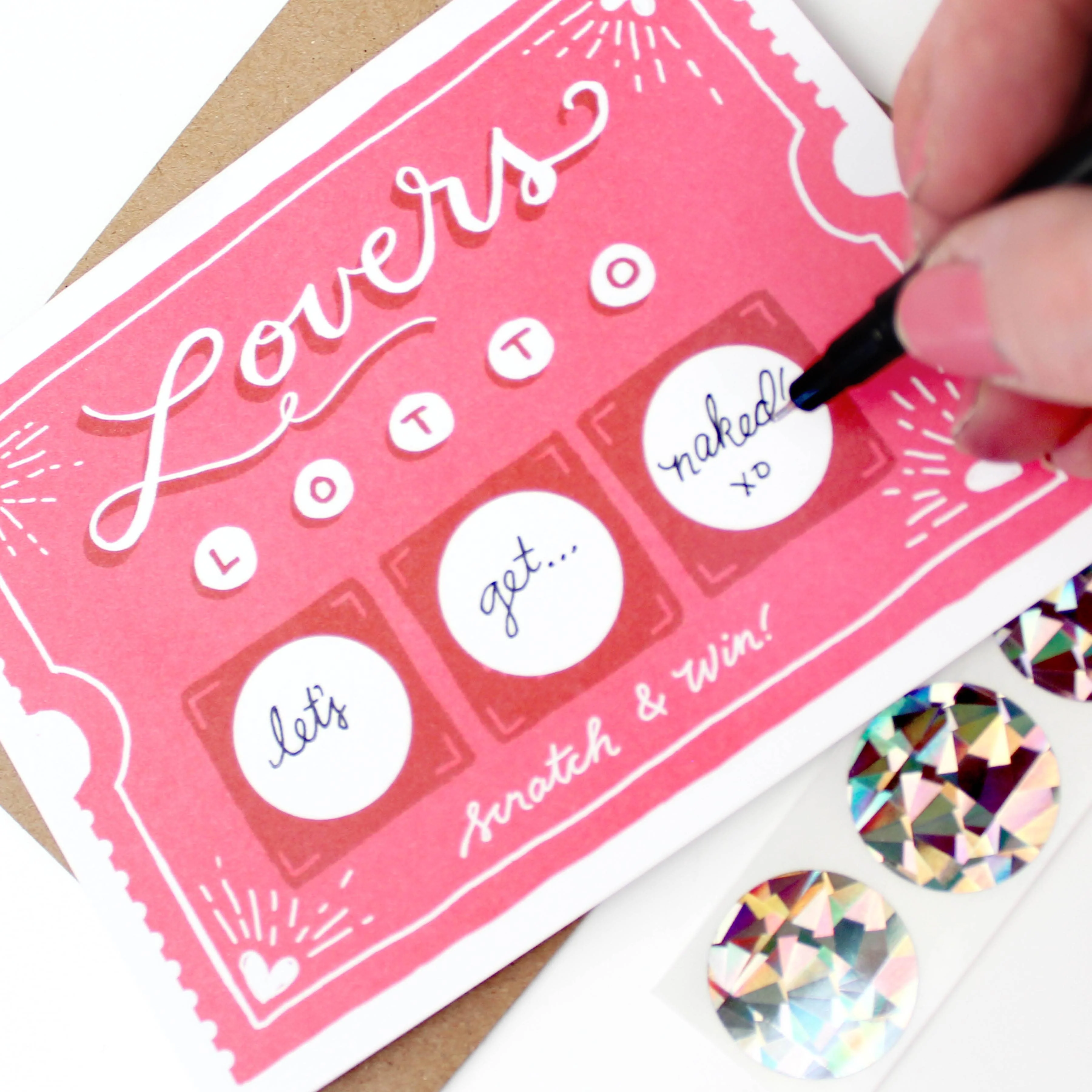 Scratch-off Card - Lovers Lotto - Love/Anniversary - Image 4