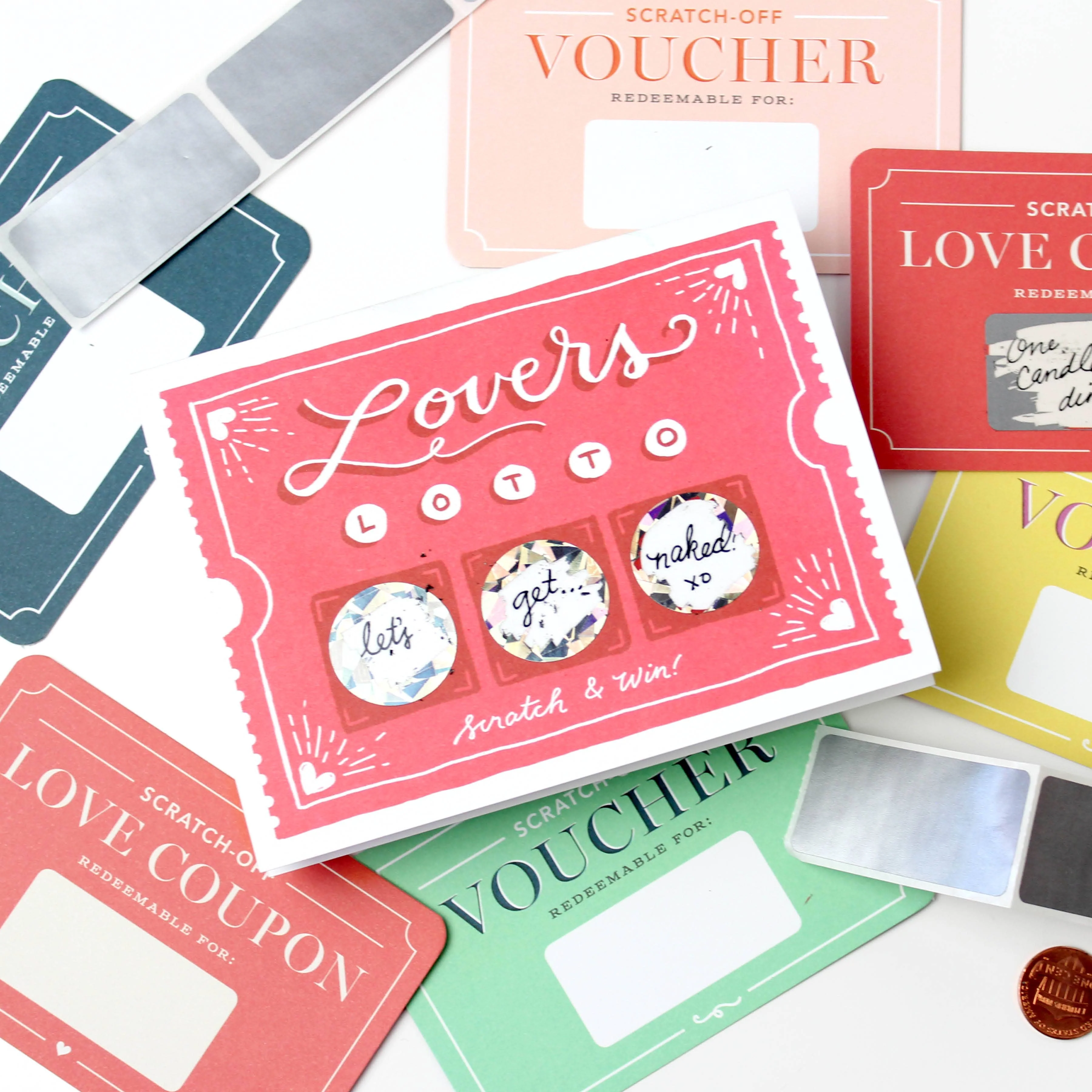 Scratch-off Card - Lovers Lotto - Love/Anniversary - Image 5