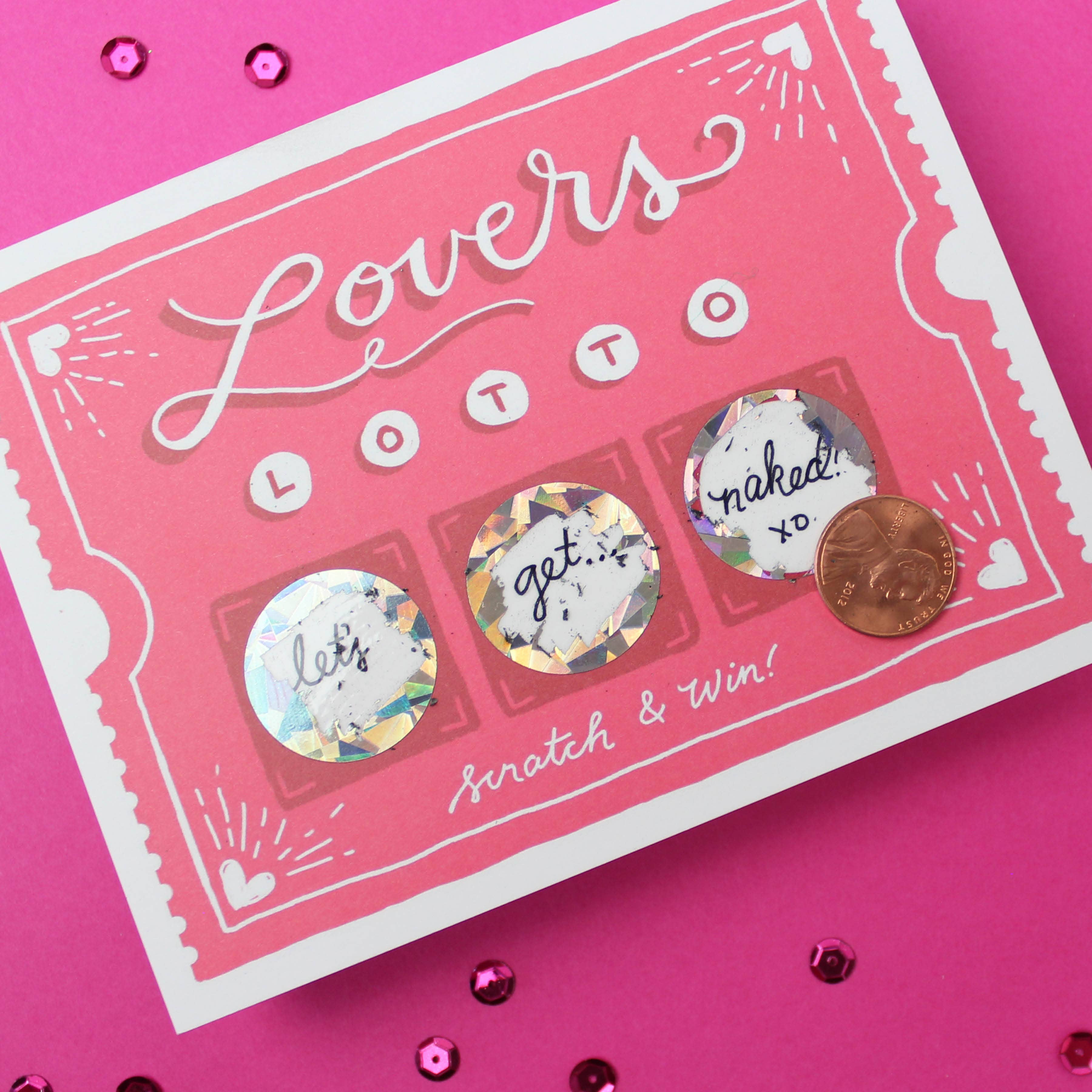 Scratch-off Card - Lovers Lotto - Love/Anniversary - Image 7