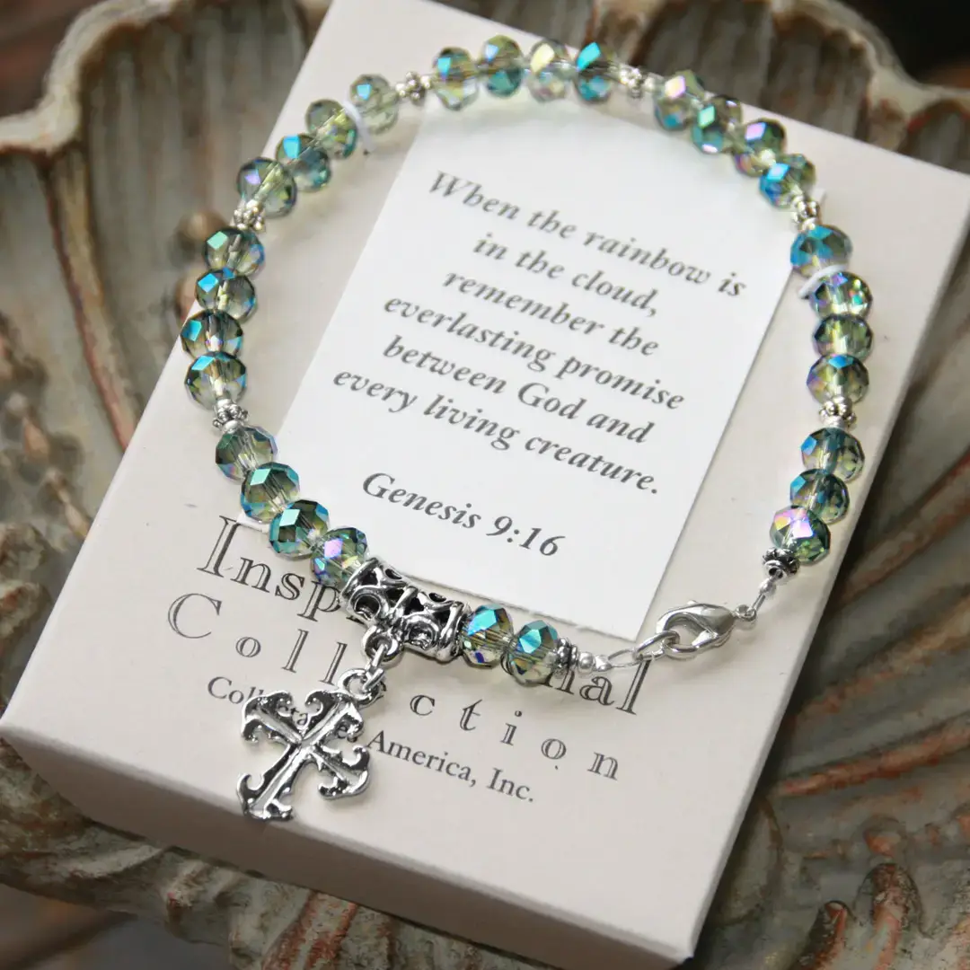 God's Promise Rainbow Scripture Bracelet