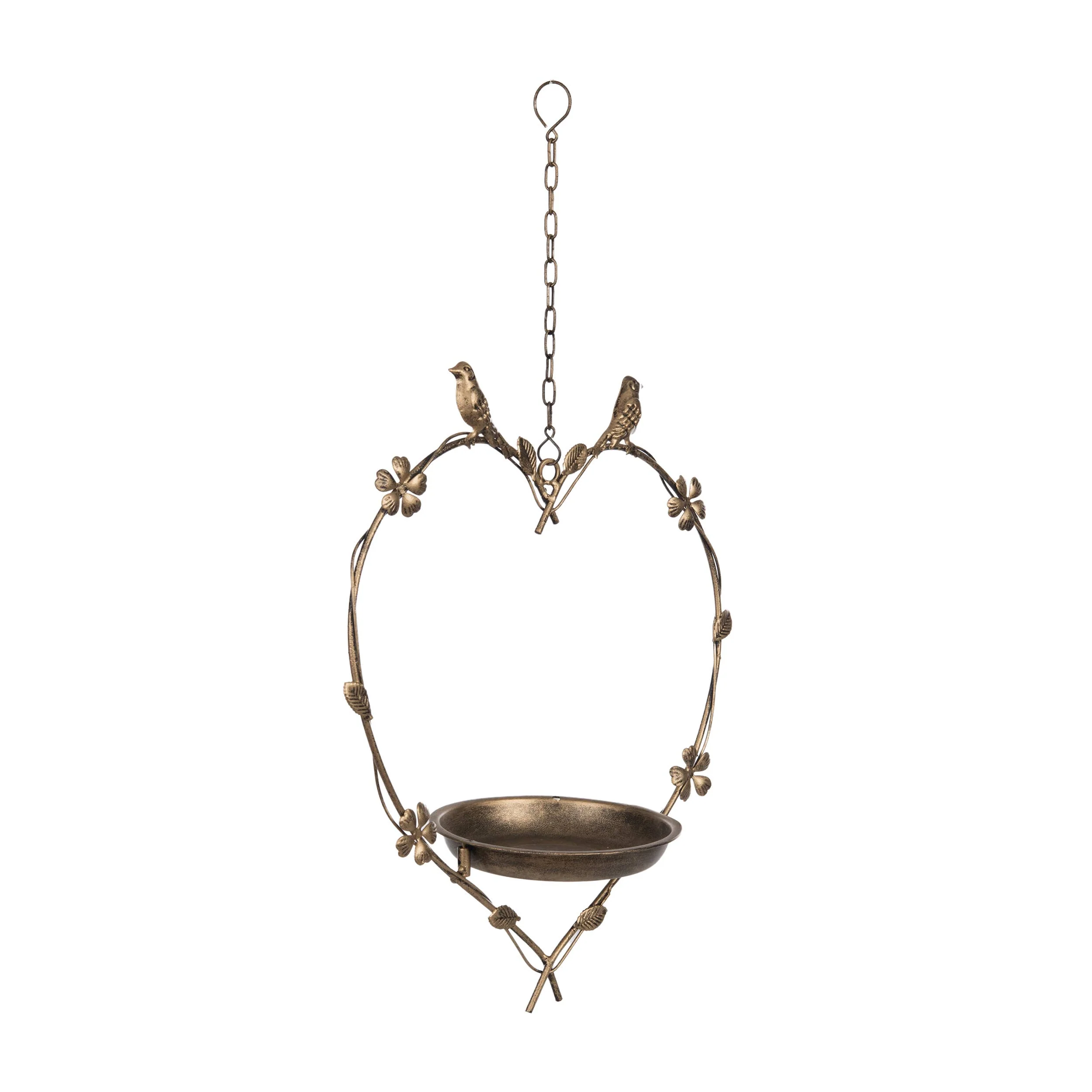 Iron Heart Hanging Birdfeeder - Metal Garden Decor - Image 3