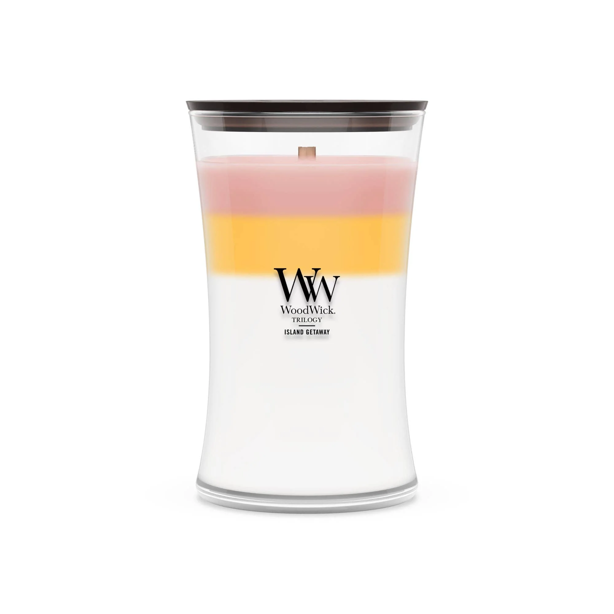 Island Getaway Trilogy Medium Hourglass Candle, 9.7 oz