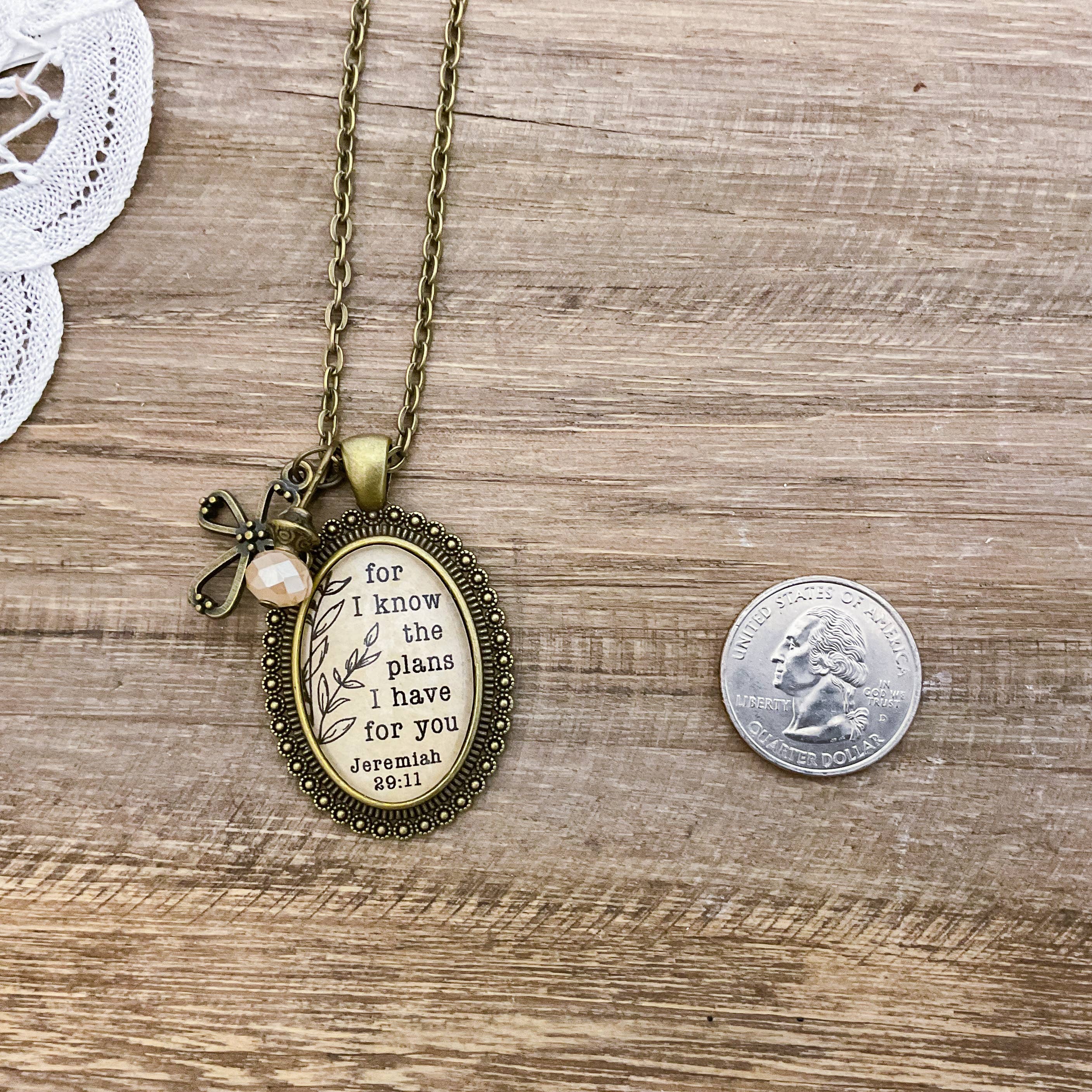 For I know the plans I have for you - Jeremiah 29:11 pendant - Image 4