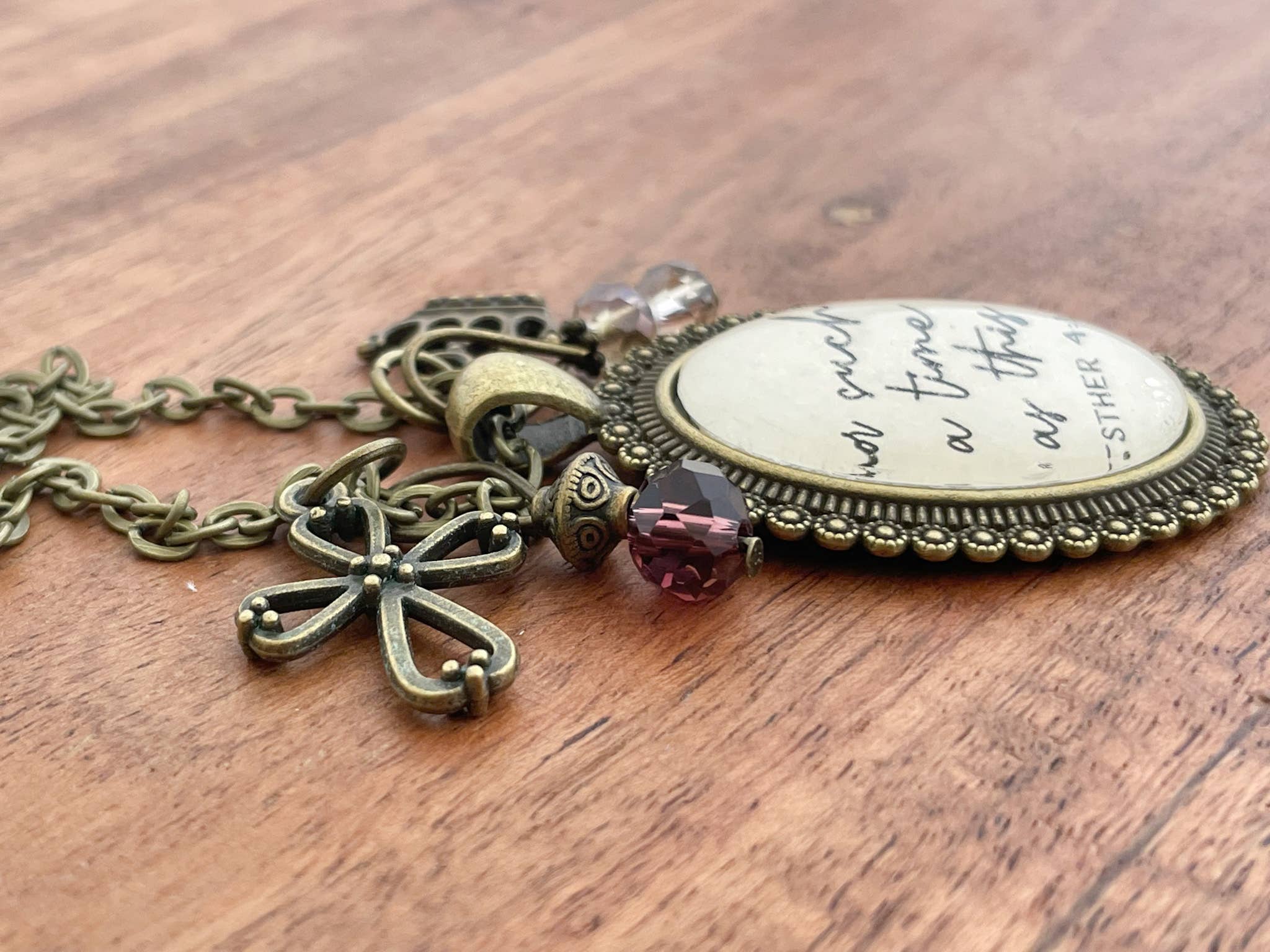 For such a time as this Esther 4:14 scripture quote jewelry - Image 3