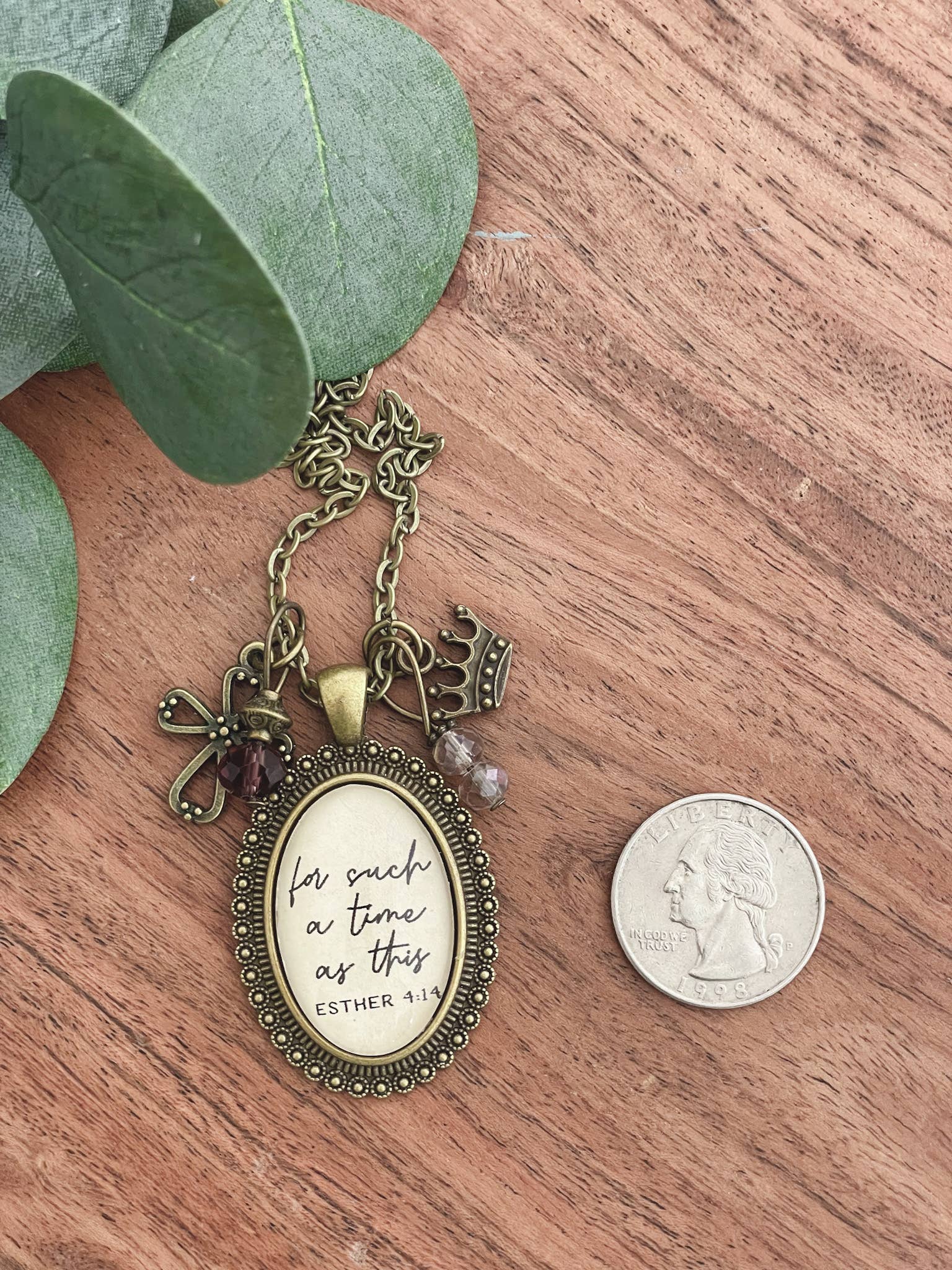 For such a time as this Esther 4:14 scripture quote jewelry - Image 4