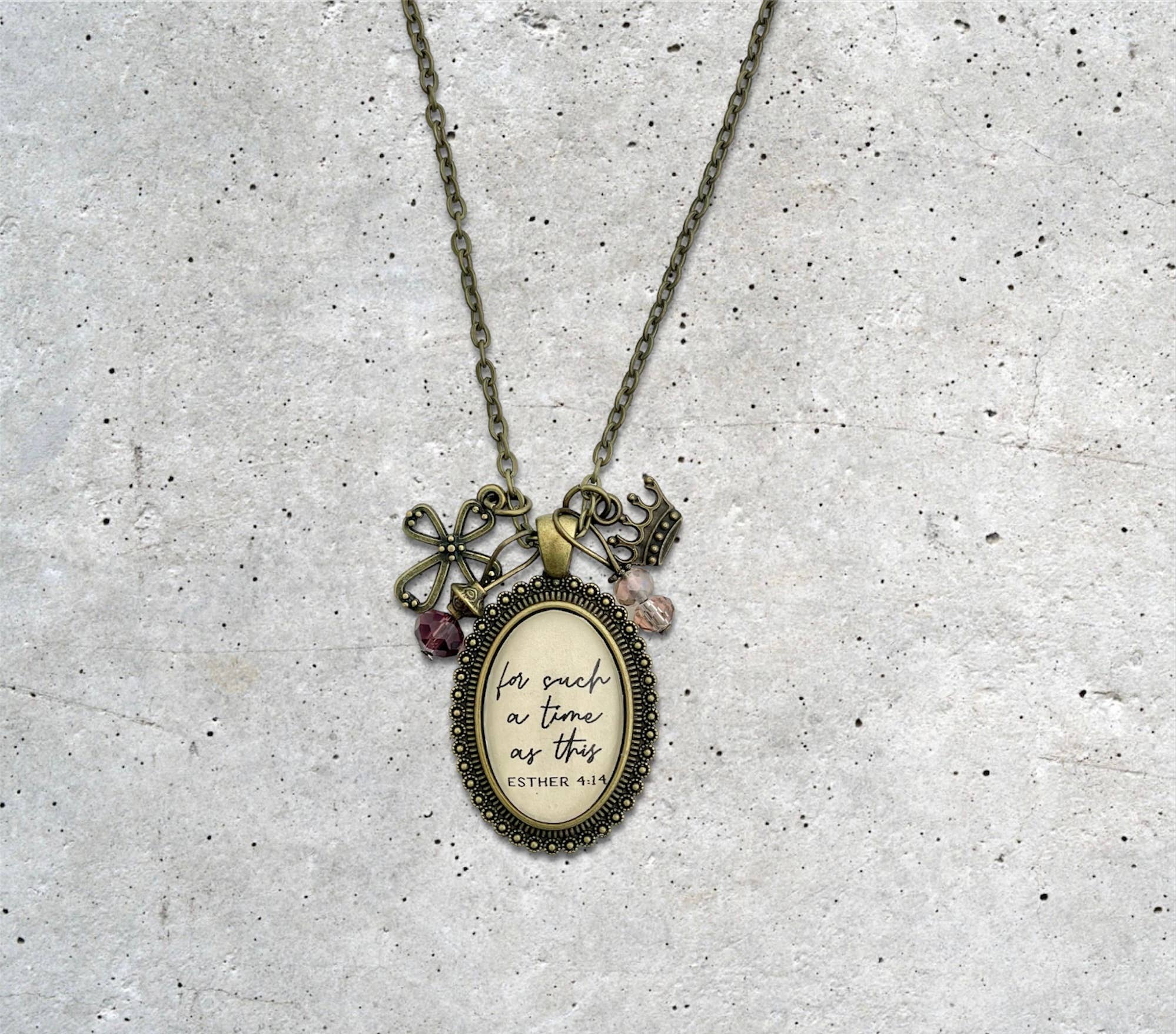 For such a time as this Esther 4:14 scripture quote jewelry - Image 5