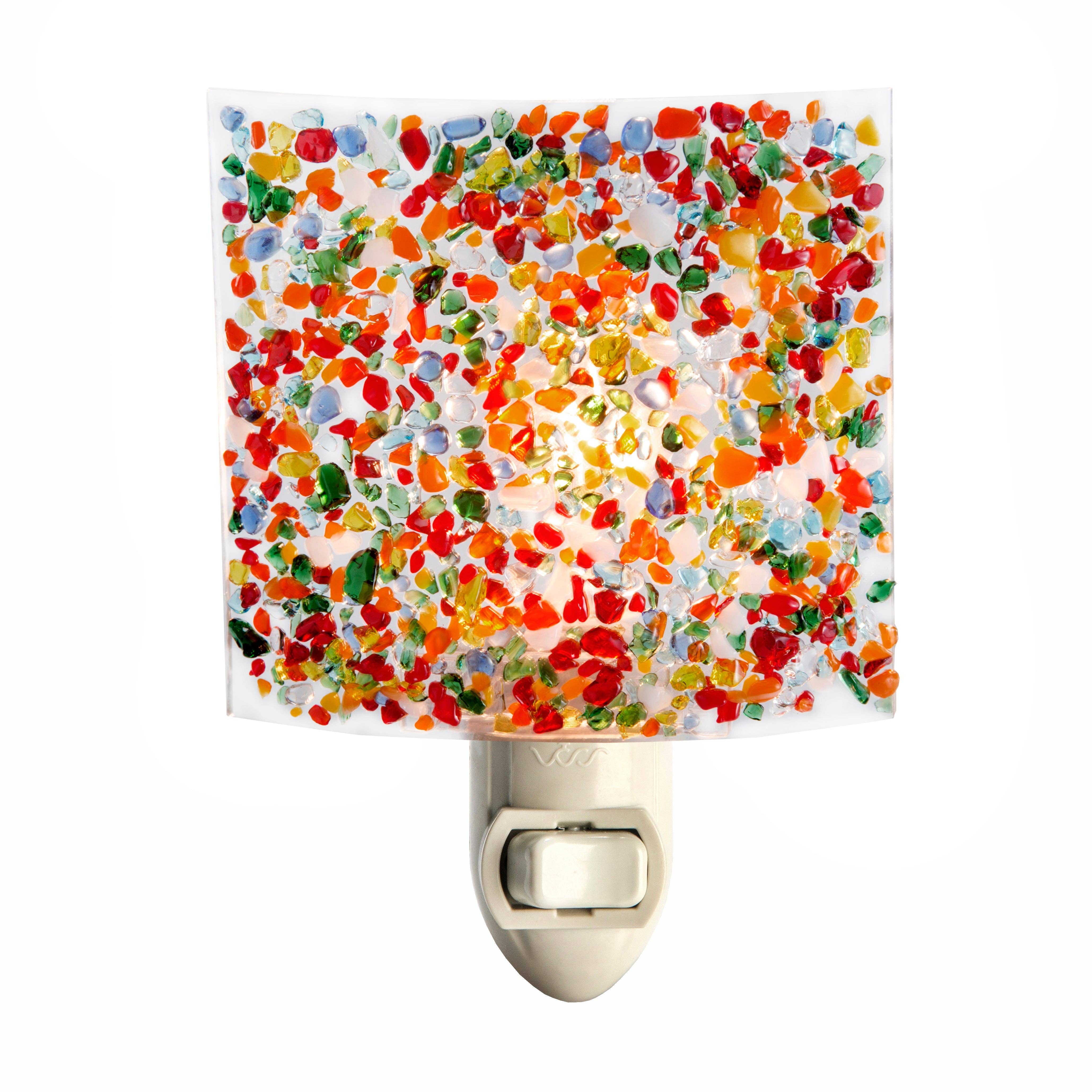 Bright Colored Fused Glass Night Light - Image 3