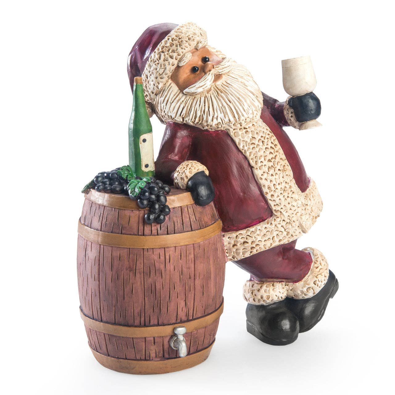 Wine Santa Figurine - Image 4