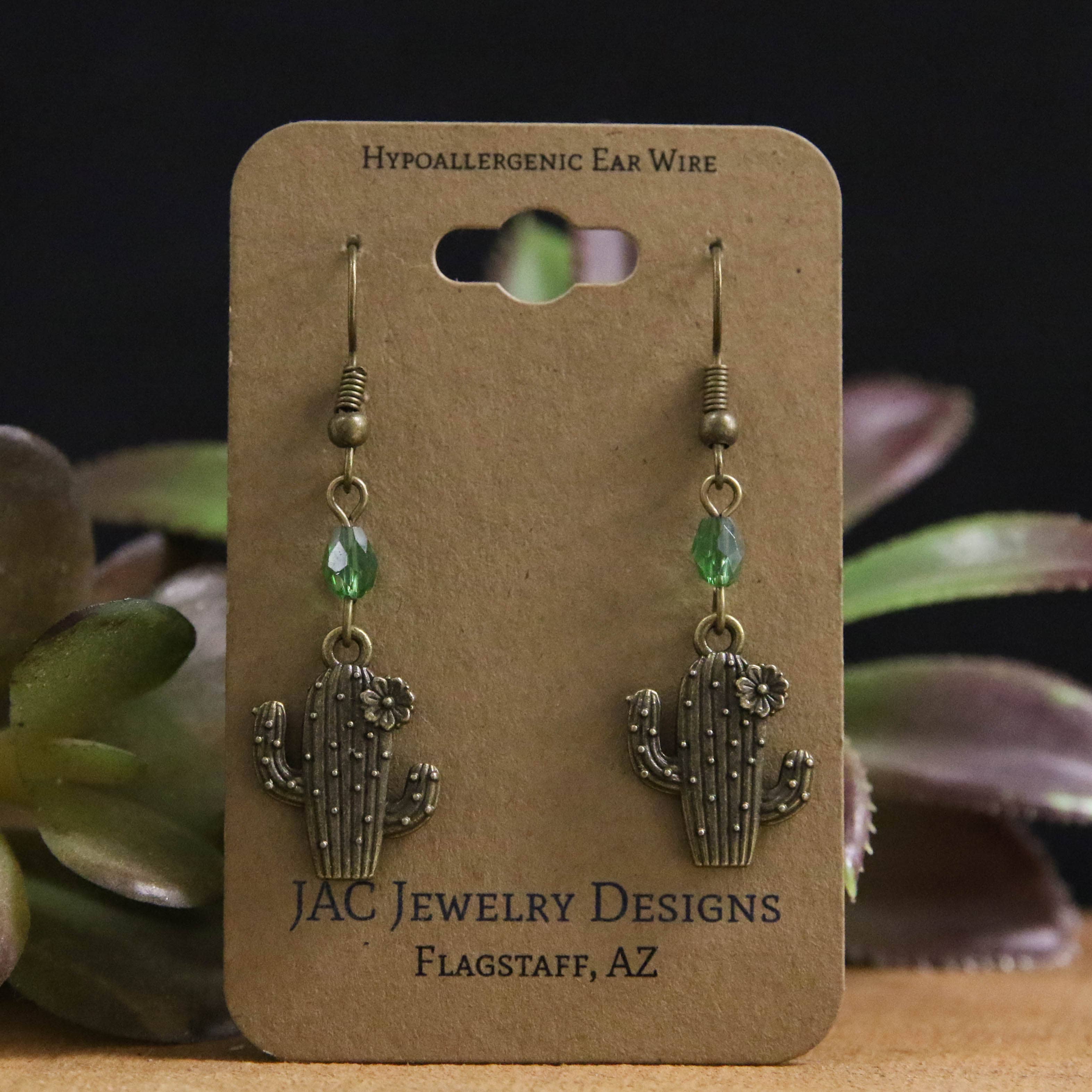 Cactus Flower Earrings - Image 2