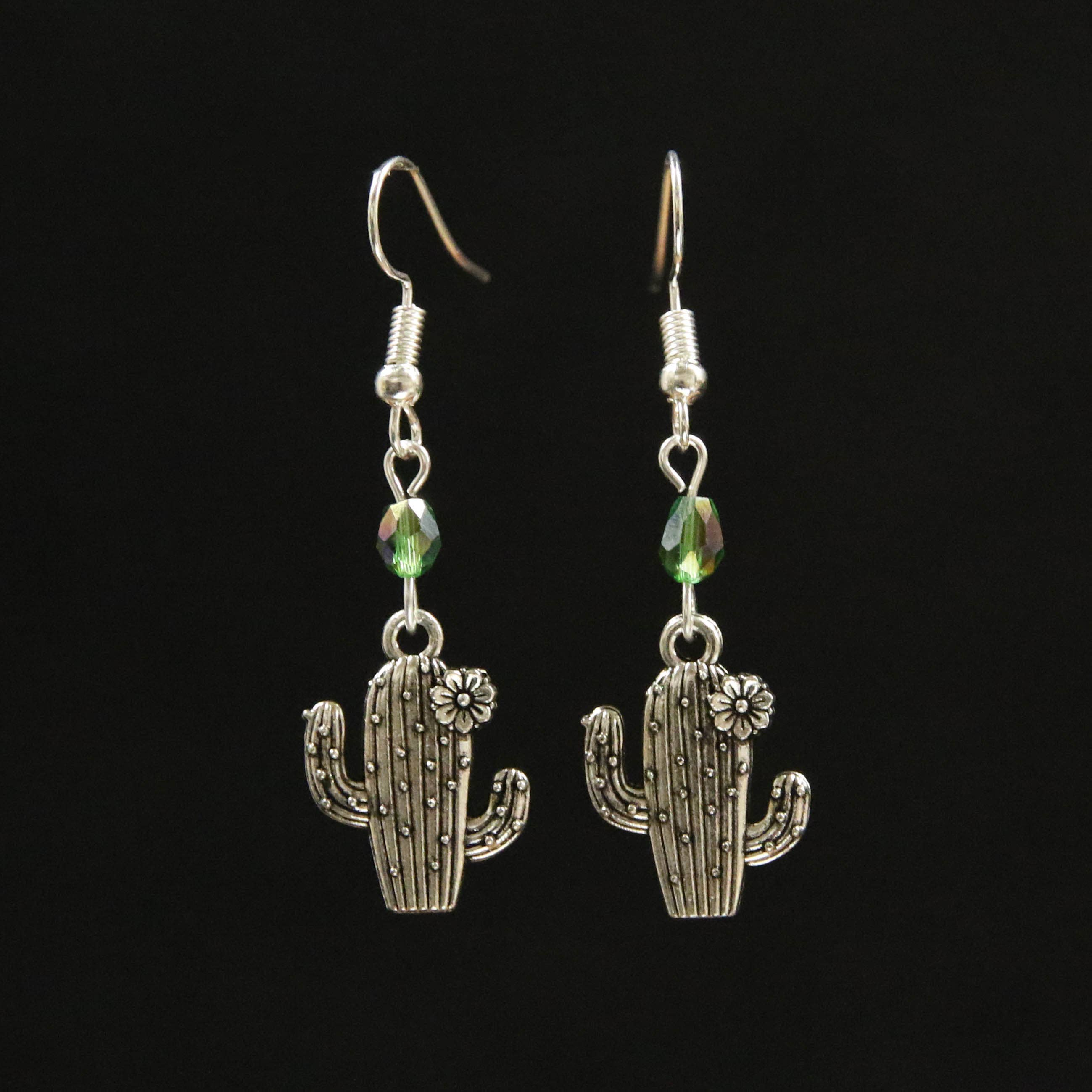 Cactus Flower Earrings - Image 3