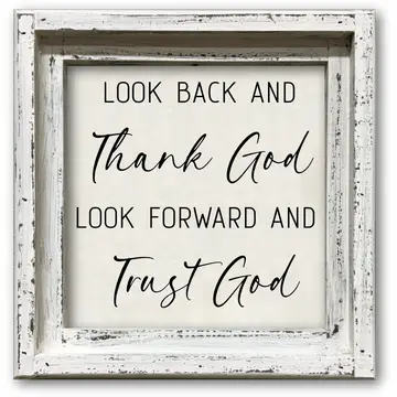 FRAMED CANVAS THANK GOD...TRUST GOD