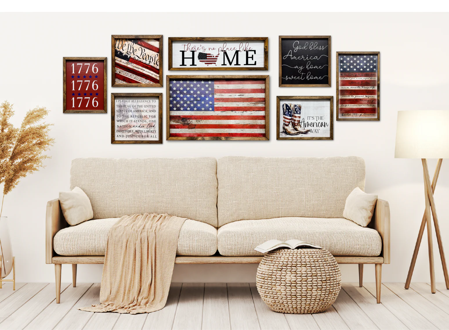 GOD BLESS AMERICAN GRUNGE FLAG - Image 3