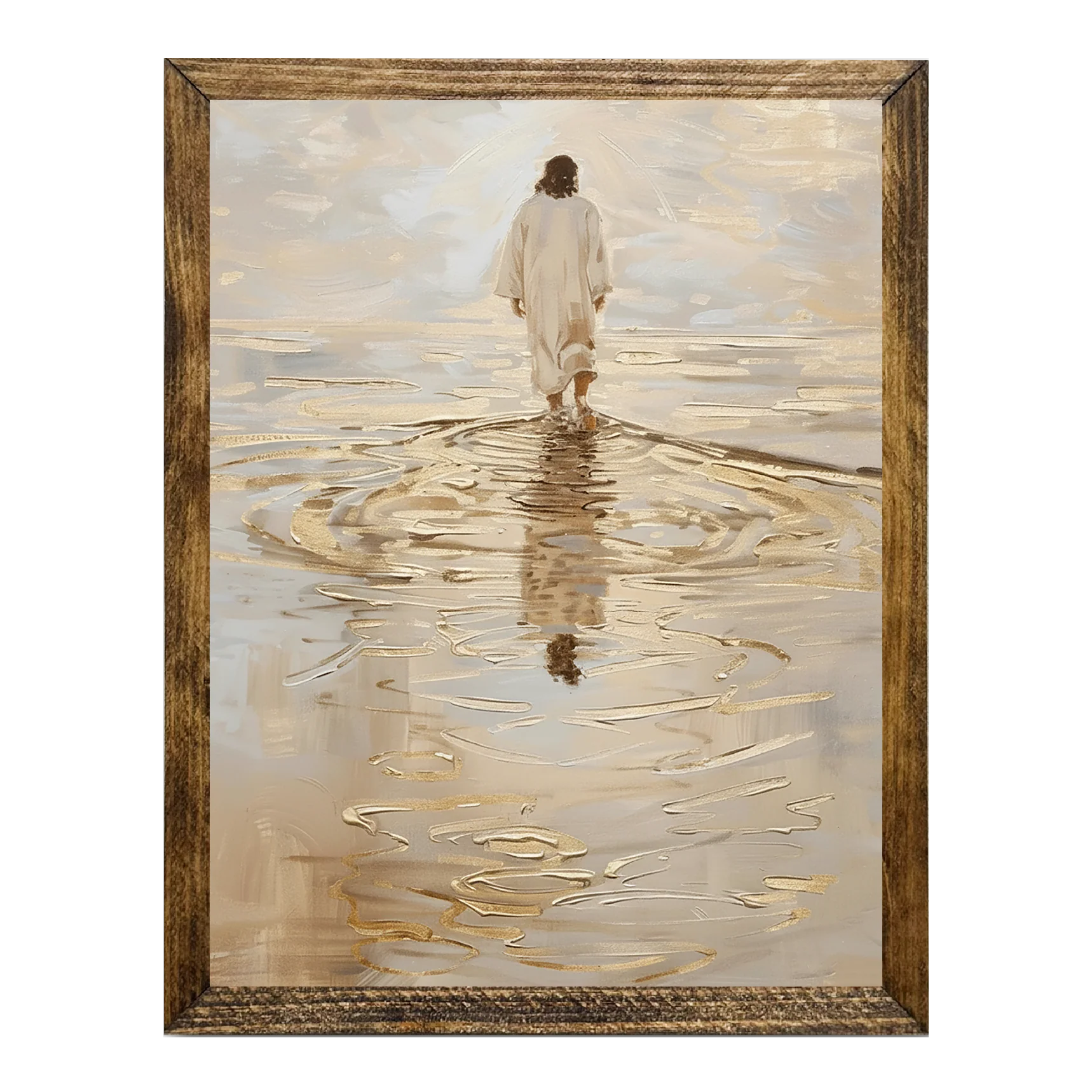Jarmz Designs - TIMBERLAND FRAME "WALK WITH HIM SERIES" WATER WALK 2