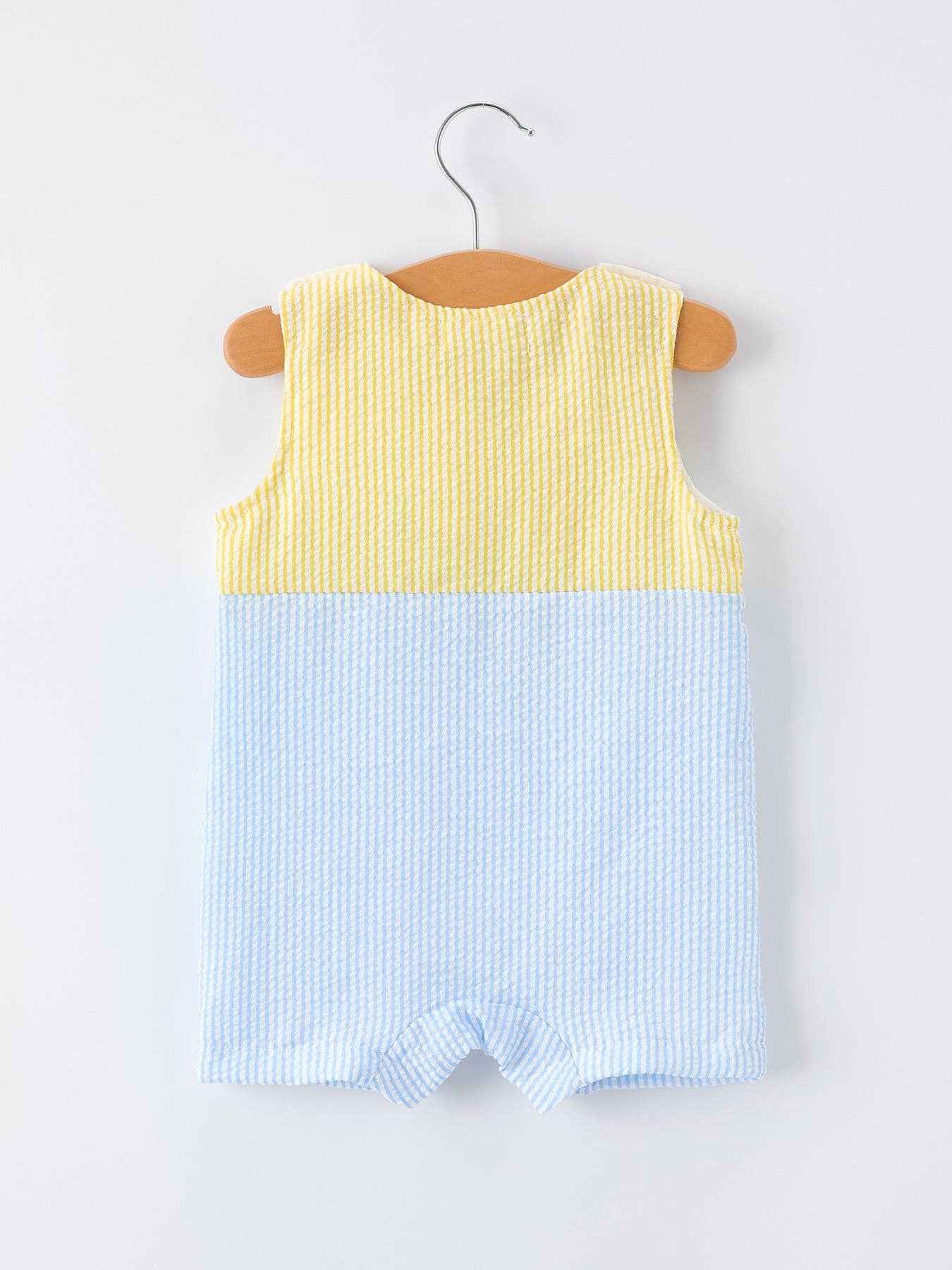 "Jesus Loves Me " Baby Boy Romper: 6M - Image 2