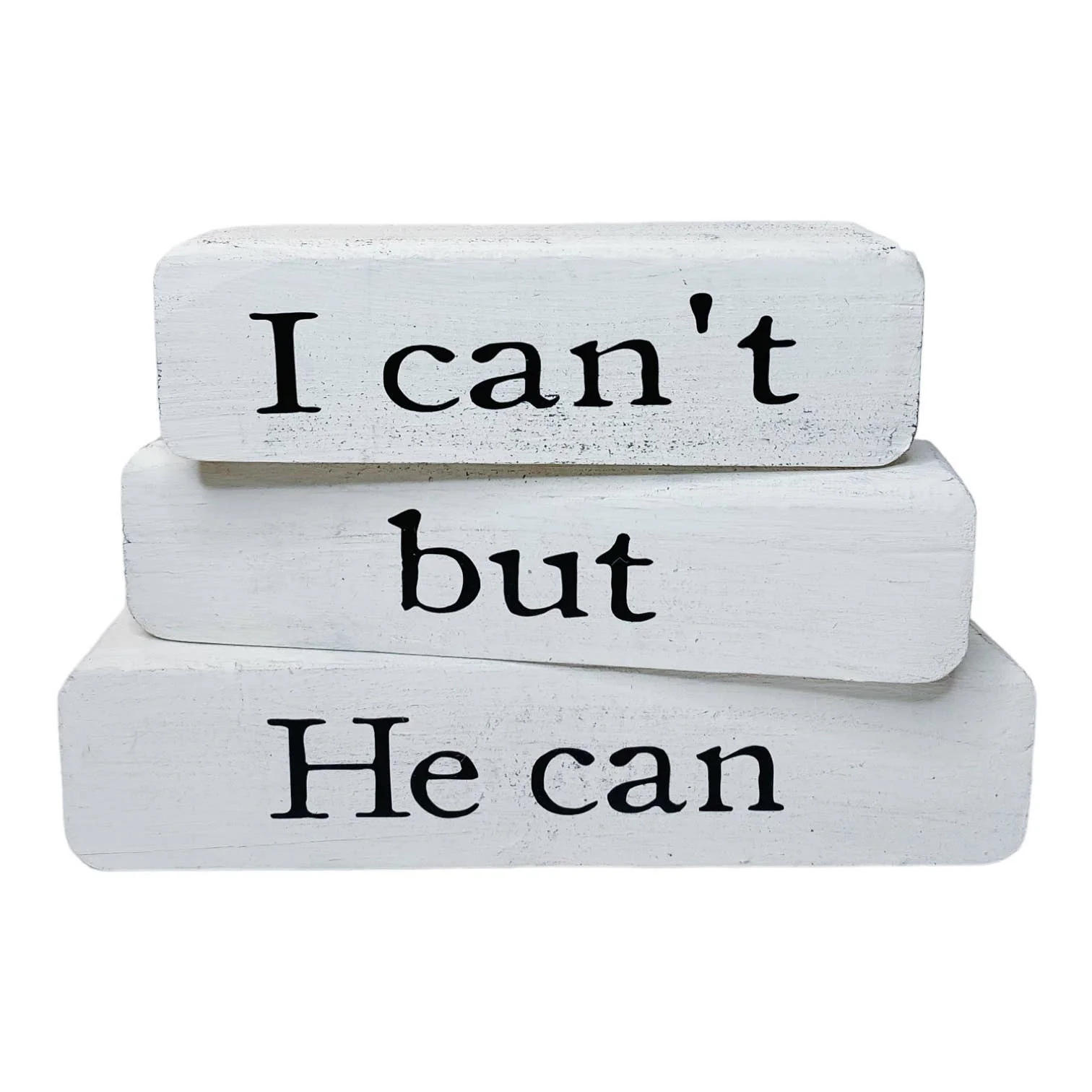 I Can’t But He Can –White Stacked Blocks - Image 3