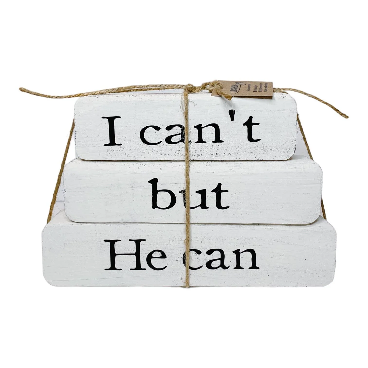 I Can’t But He Can –White Stacked Blocks - Image 4