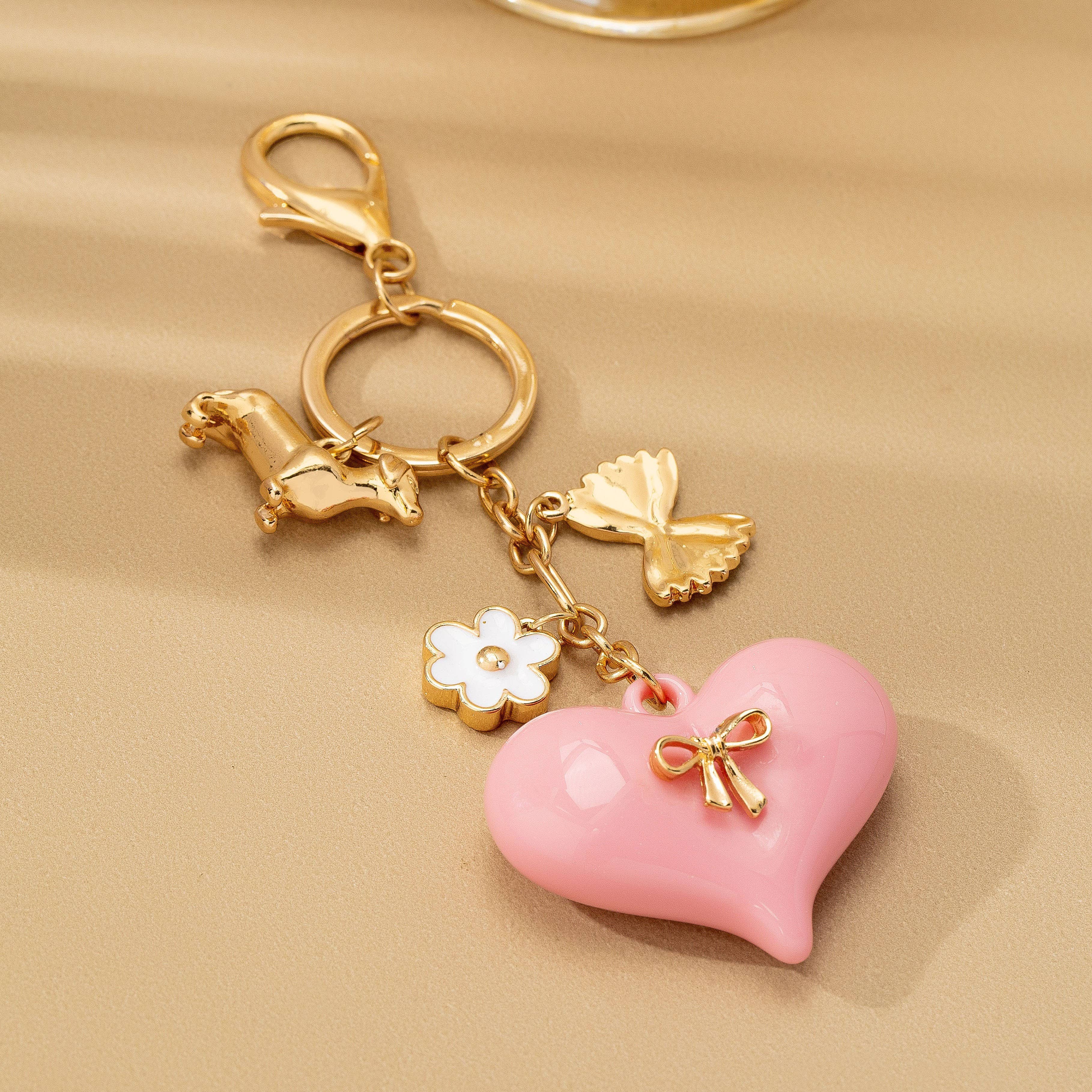 JOSSLYN by wall to wall - BAG CHARM-HEART DOG BAG CHARM KEY CHAIN | 80K087 - Image 2