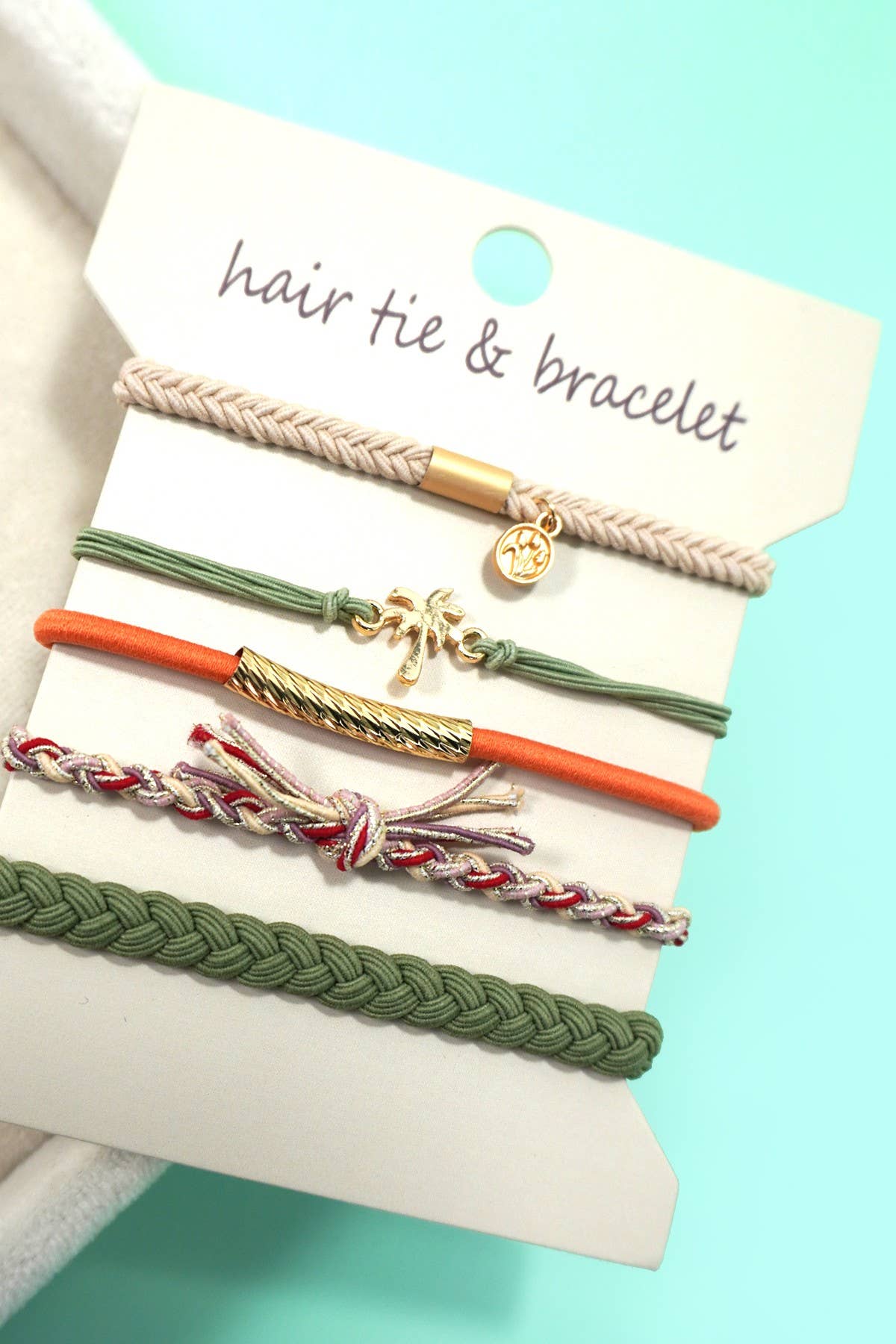BOHO DUAL FUNCTION KNOT BRACELET HAIR TIES | 40BH104 - Image 3