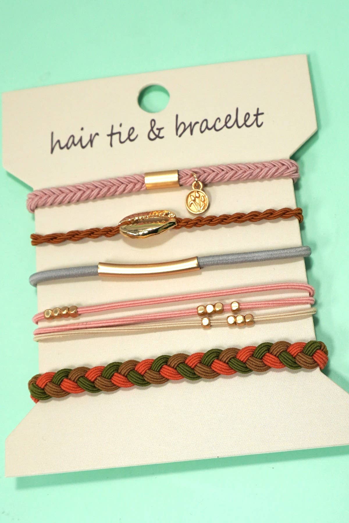 BOHO DUAL FUNCTION KNOT BRACELET HAIR TIES | 40BH104 - Image 9