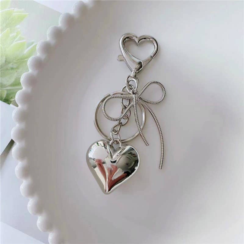 CHAIN BAG CHARM-BOW HEART CHARM BAG EXTENSION - Image 2