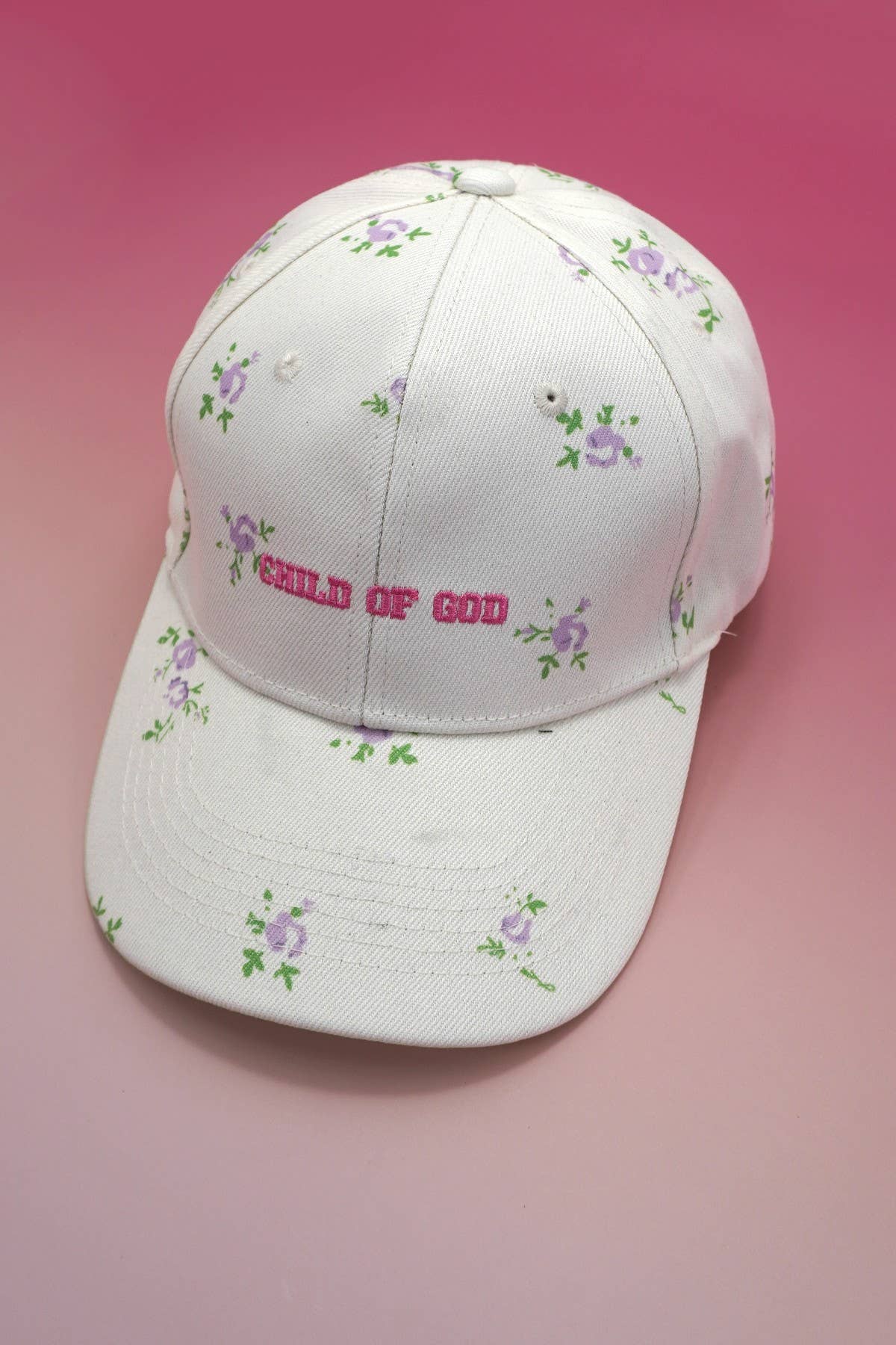 FLORAL CHILD OF GOD CASUAL BASEBALL CAP | 40HW742 - Image 2