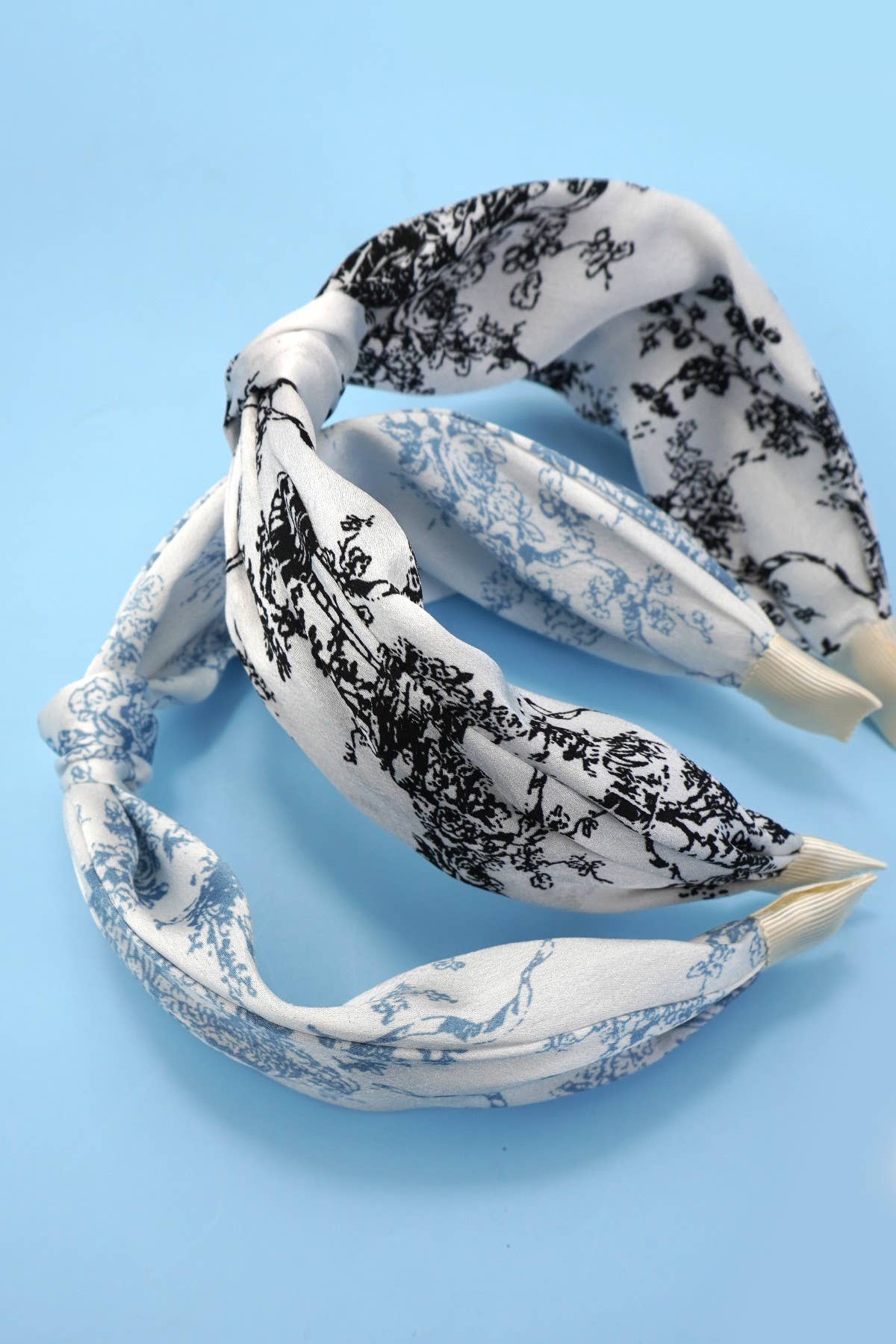 FLORAL TOILE PATTERN VINTAGE HAIR BAND BANGS | 40HB168 - Image 4