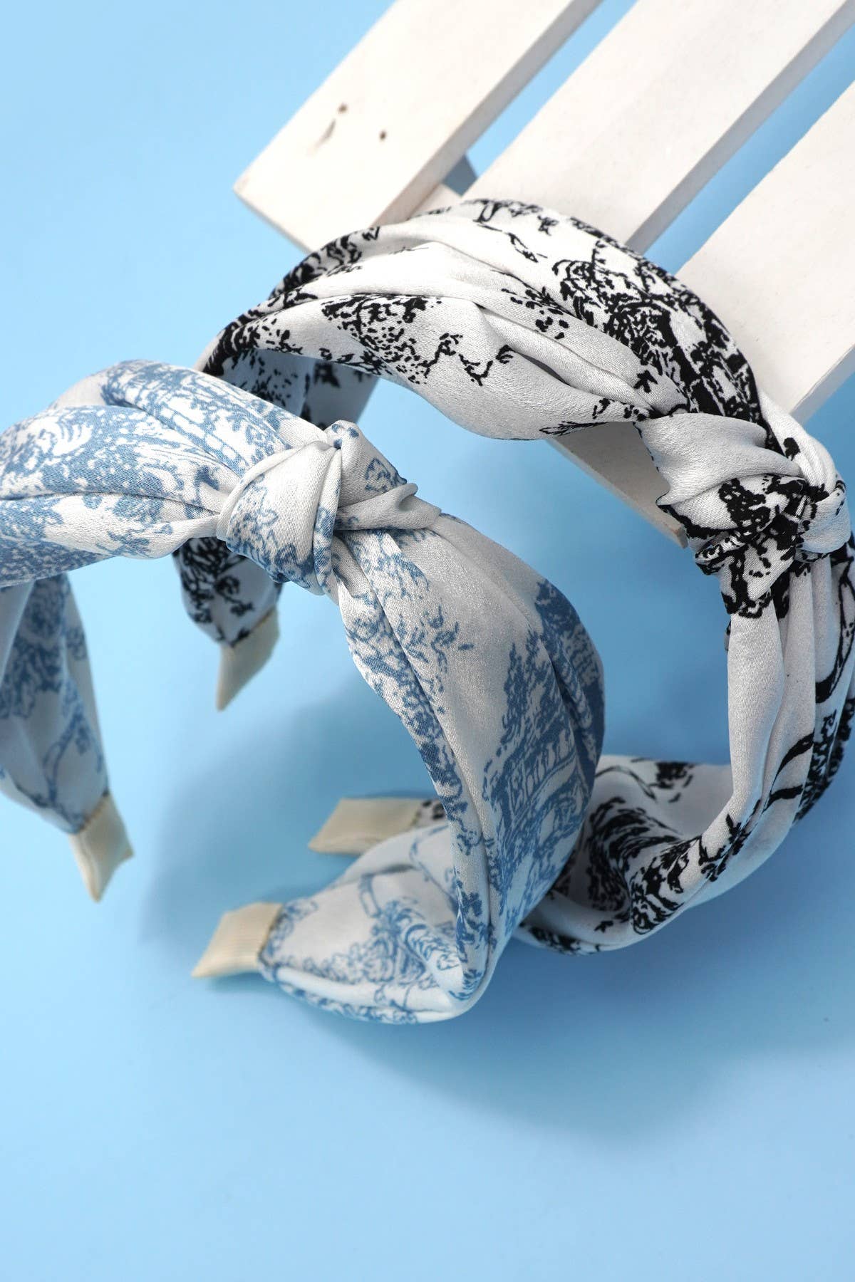 FLORAL TOILE PATTERN VINTAGE HAIR BAND BANGS | 40HB168 - Image 5