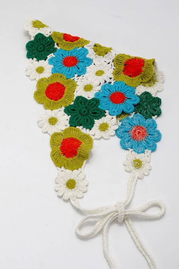 FLOWER HAIR SCARF HAIR BAND - Image 13
