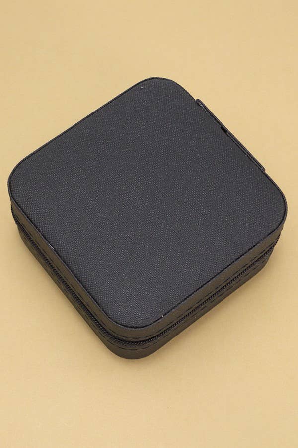JEWELRY ORGANIZER TRAVEL BOX CASE | Fuchsia - Image 11