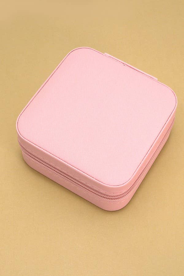 JEWELRY ORGANIZER TRAVEL BOX CASE | Fuchsia - Image 14