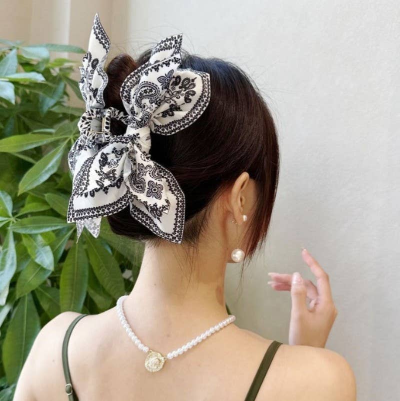 PAISLEY BOHO VINTAGE HAIR CLAW CLIPS | 40H913 - Image 4