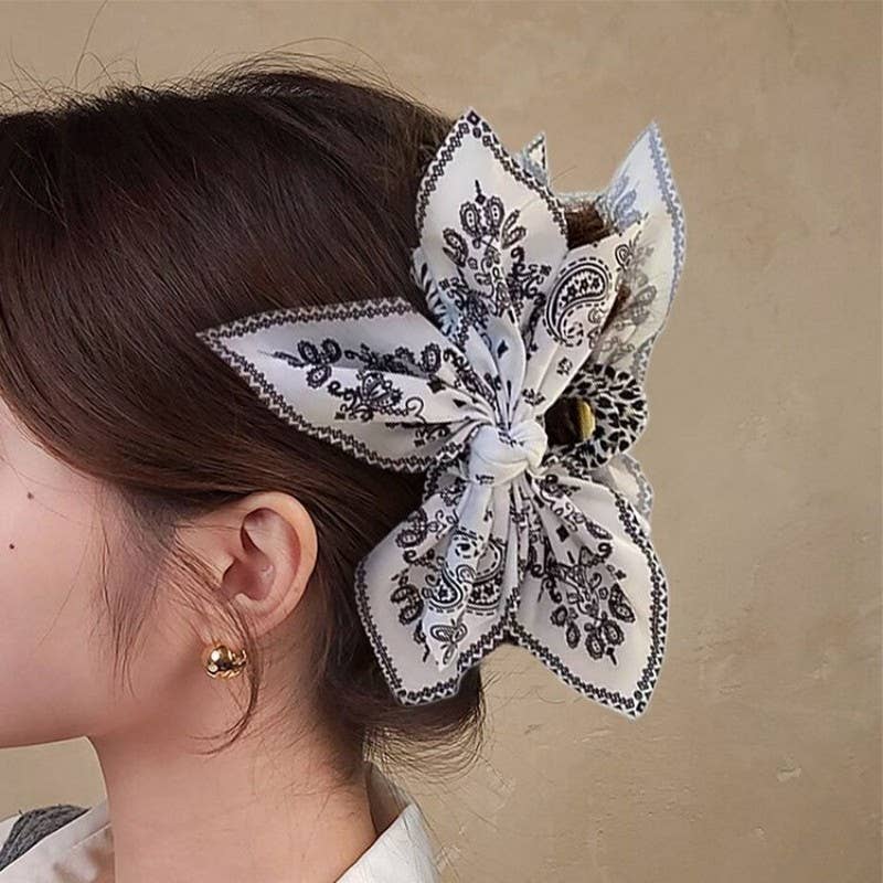 PAISLEY BOHO VINTAGE HAIR CLAW CLIPS | 40H913 - Image 5