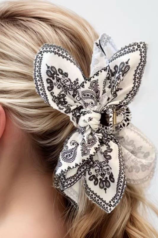 PAISLEY BOHO VINTAGE HAIR CLAW CLIPS | 40H913 - Image 6