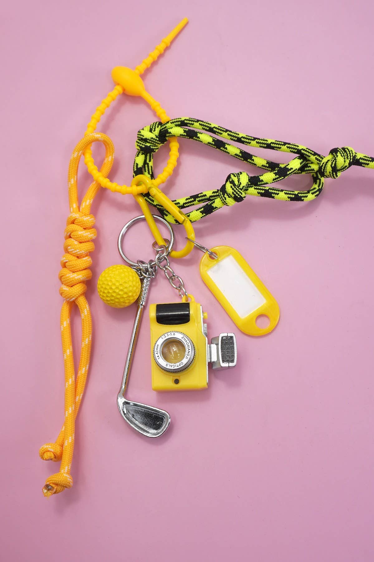 ROPE CORD CAMERA GOLF BAG CHARM KEYCHAIN - Image 5