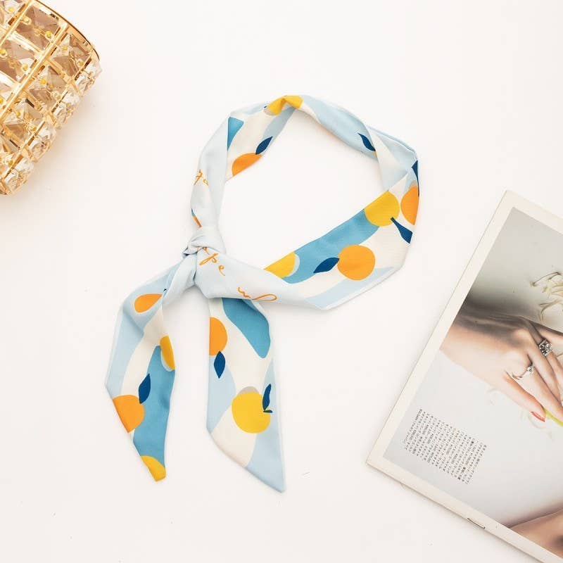 SOFT SILKY SKINNY TWILLY SCARF NECKLACE WRAP - Image 7