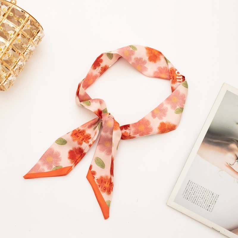 SOFT SILKY SKINNY TWILLY SCARF NECKLACE WRAP - Image 8
