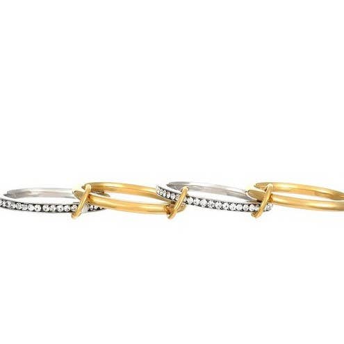 Stainless Steel Stackable Plain Band Rings Linked | 40R134 - Image 3