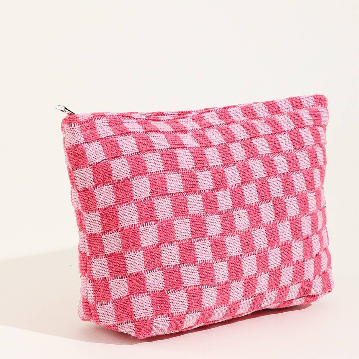 TRAVEL CHECKER MAKEUP COSMETIC POUCH BAG - Image 10
