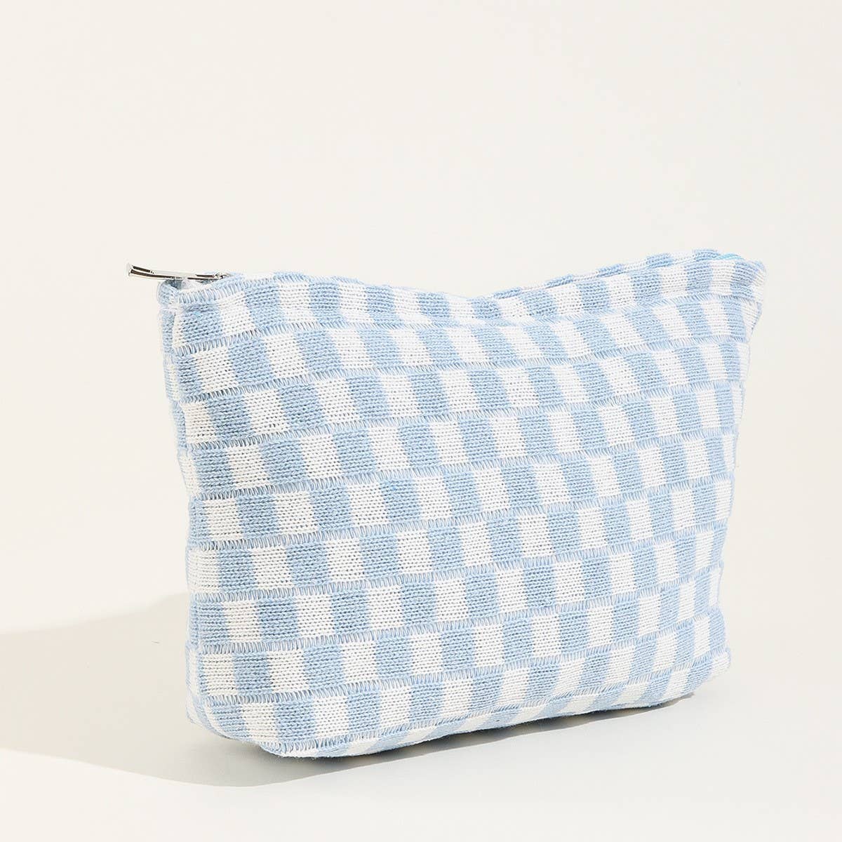 TRAVEL CHECKER MAKEUP COSMETIC POUCH BAG - Image 2