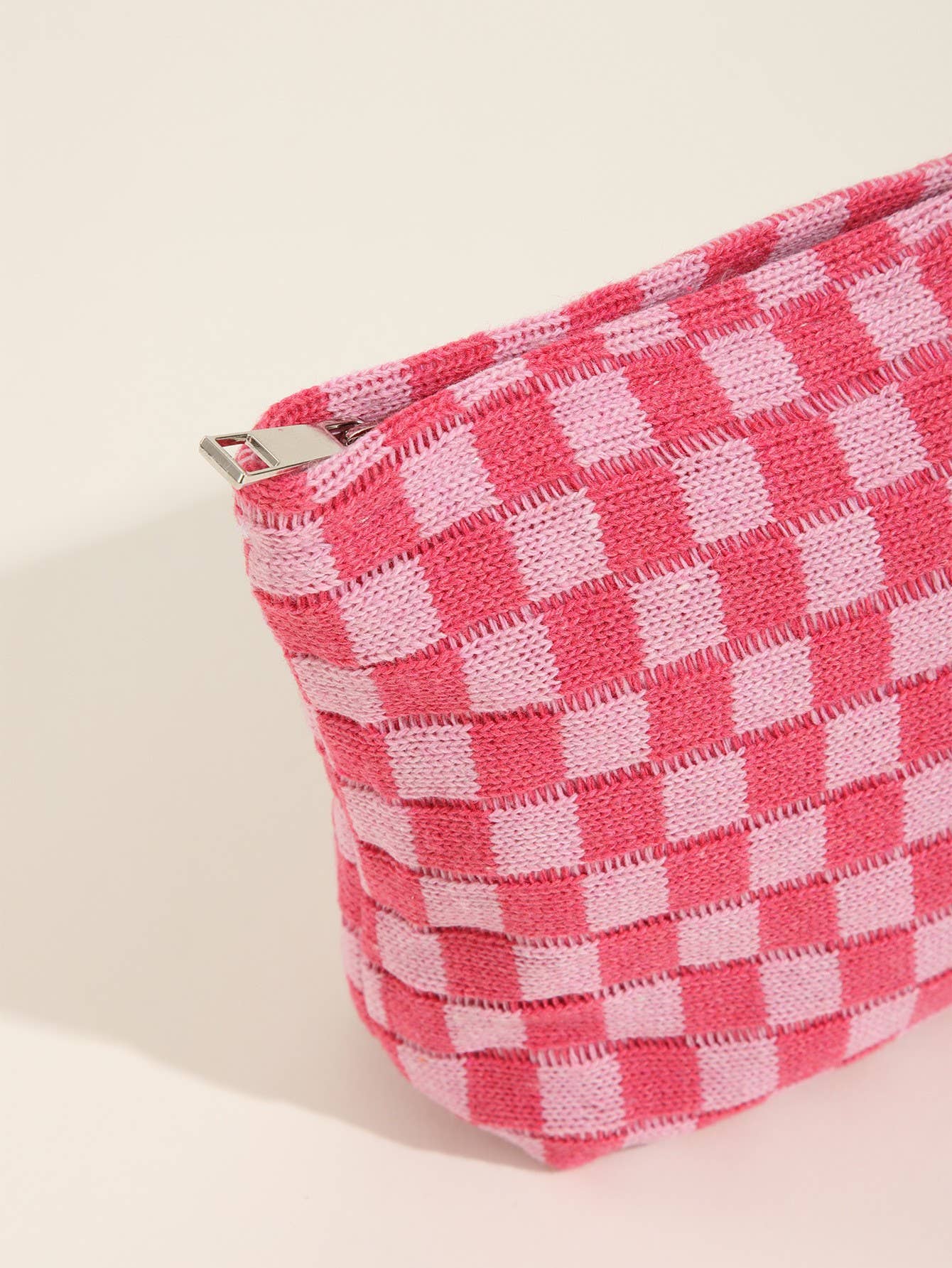 TRAVEL CHECKER MAKEUP COSMETIC POUCH BAG - Image 6