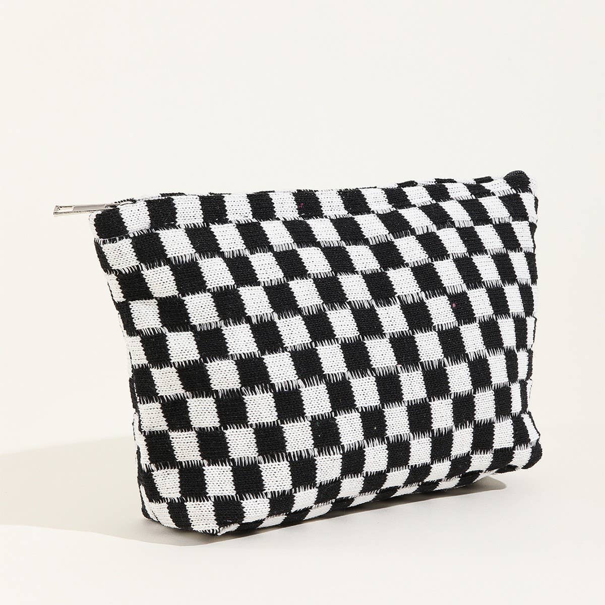 TRAVEL CHECKER MAKEUP COSMETIC POUCH BAG - Image 9